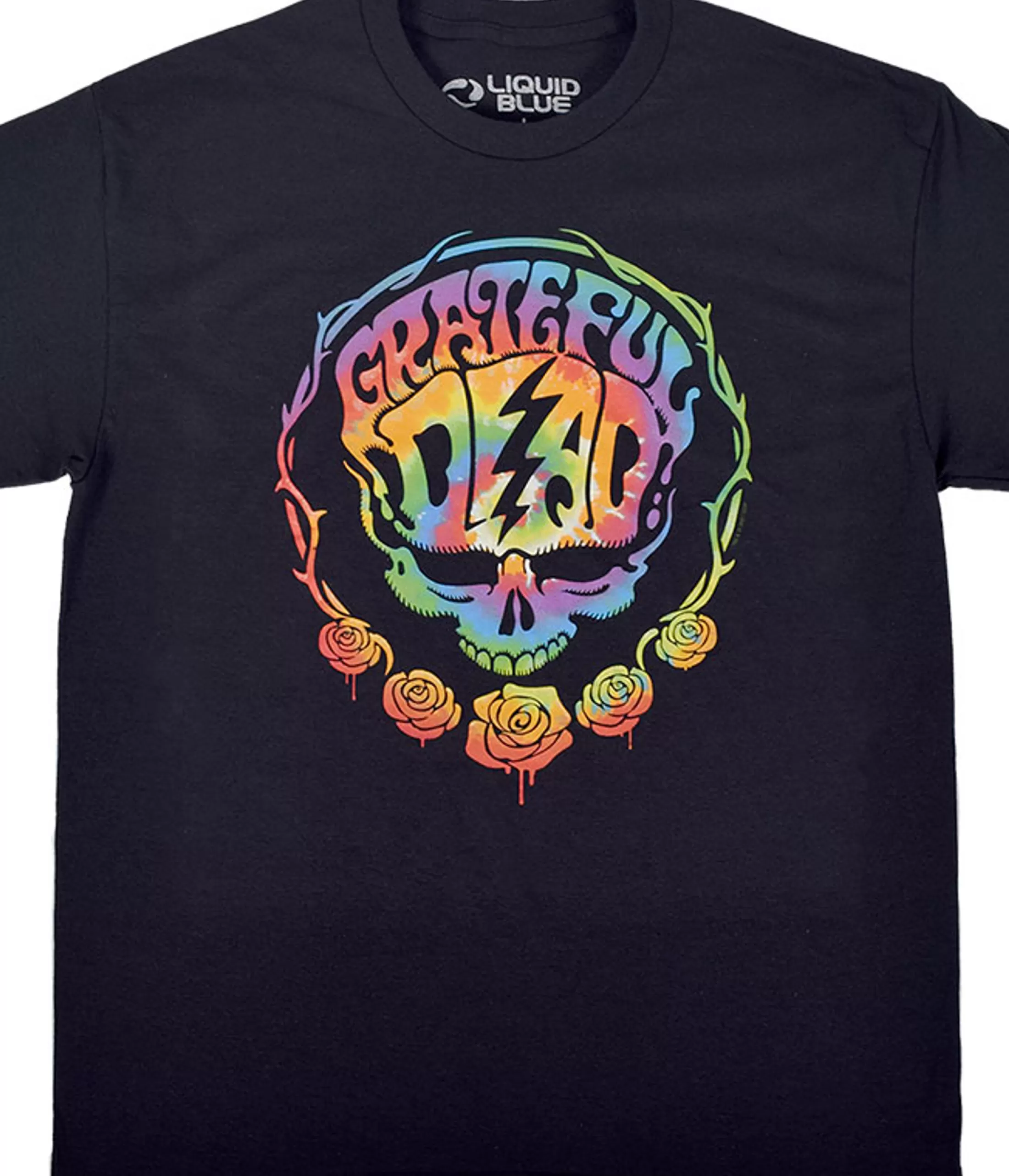 T-Shirt | Grateful Dead<Liquid Blue Deadhead Black T-Shirt