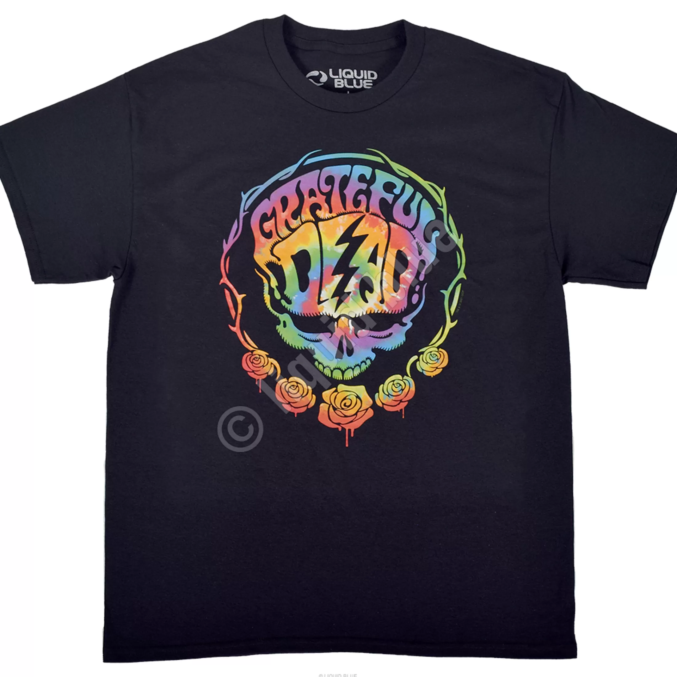 T-Shirt | Grateful Dead<Liquid Blue Deadhead Black T-Shirt