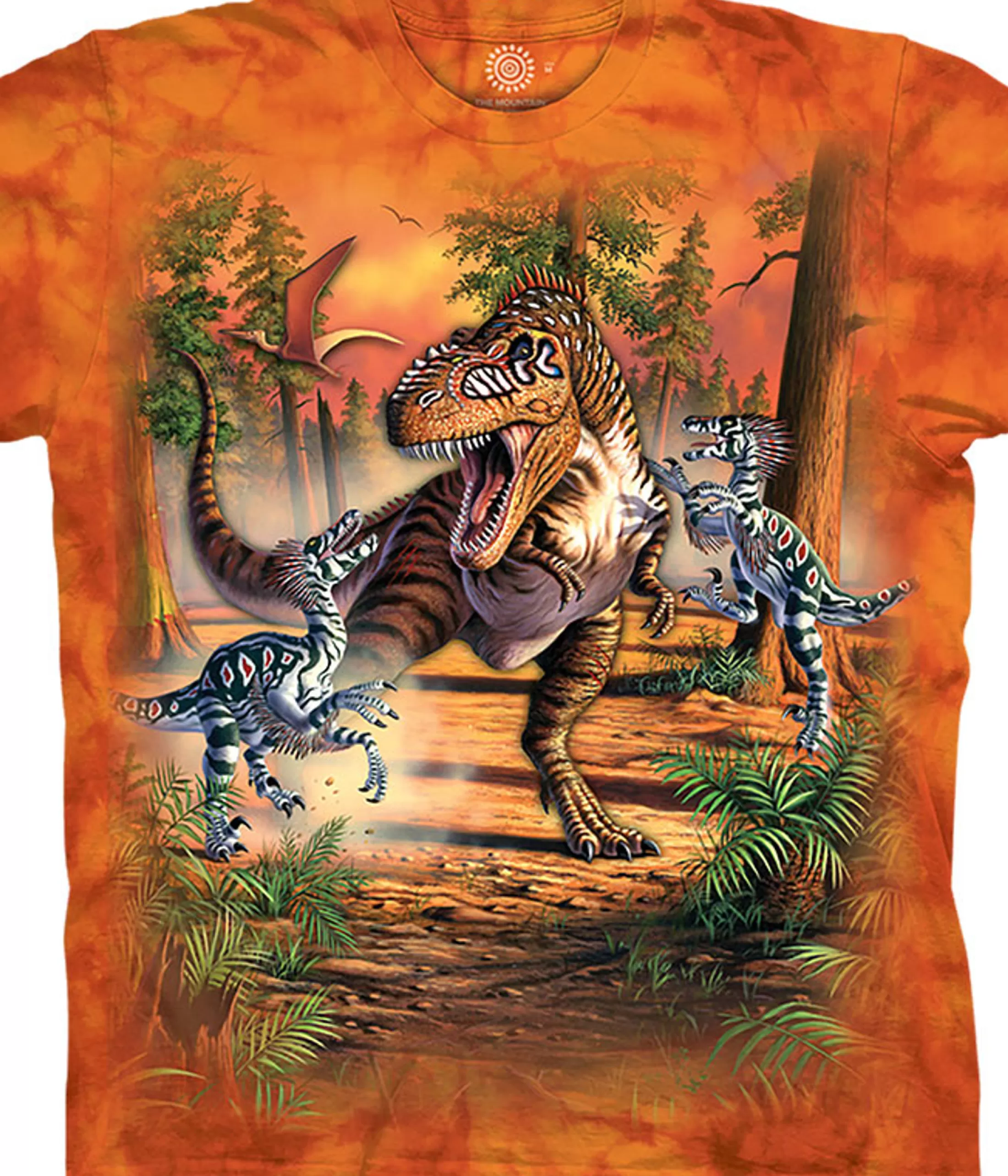 T-Shirt<Liquid Blue Dino Battle Classic Cotton T-Shirt