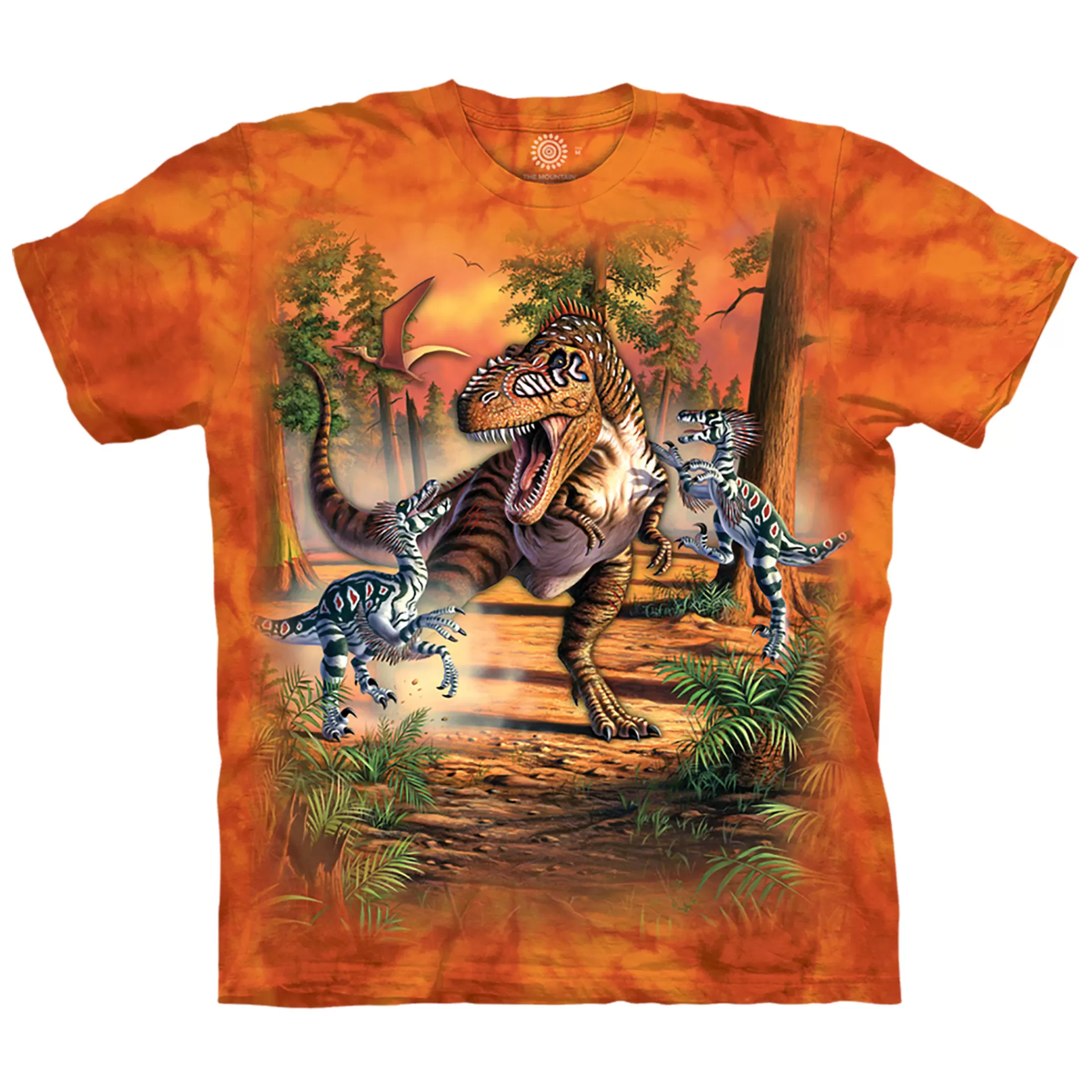 T-Shirt<Liquid Blue Dino Battle Classic Cotton T-Shirt