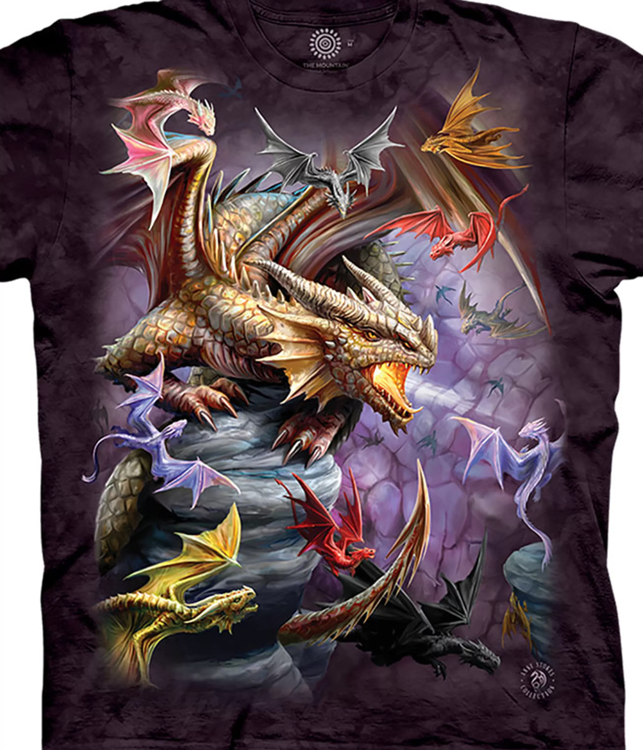 T-Shirt<Liquid Blue Dragon Clan Classic Cotton T-Shirt