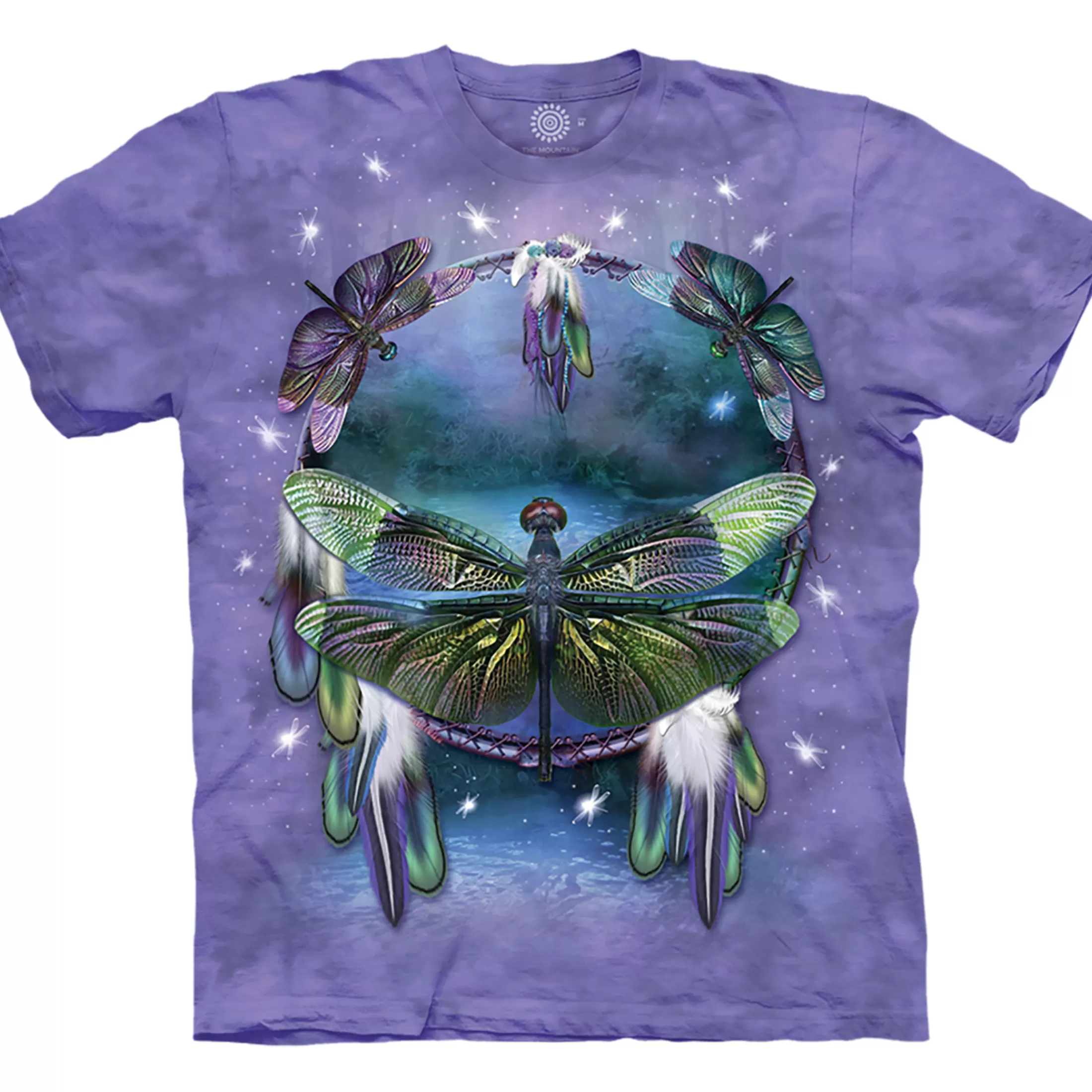 T-Shirt | Nature & Peace<Liquid Blue Dragonfly Dreamcatcher Classic Cotton T-Shirt