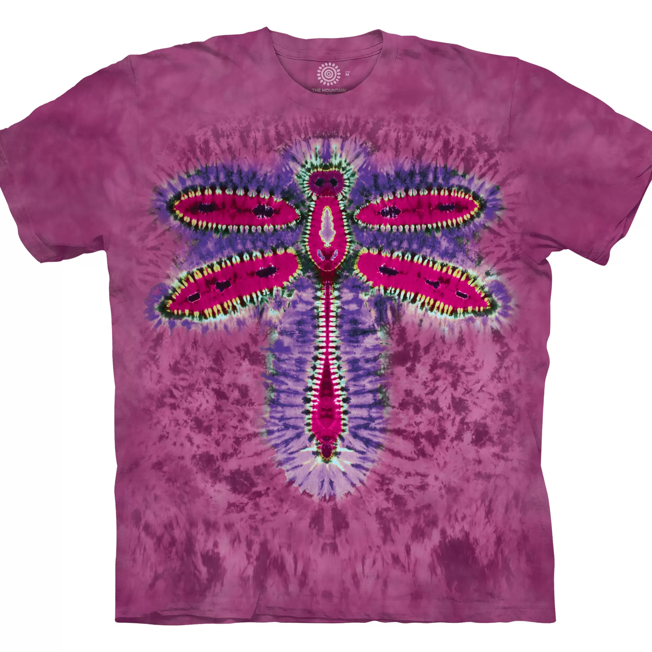 T-Shirt | Novelty<Liquid Blue Dragonfly Tie-Dye Classic Cotton T-Shirt