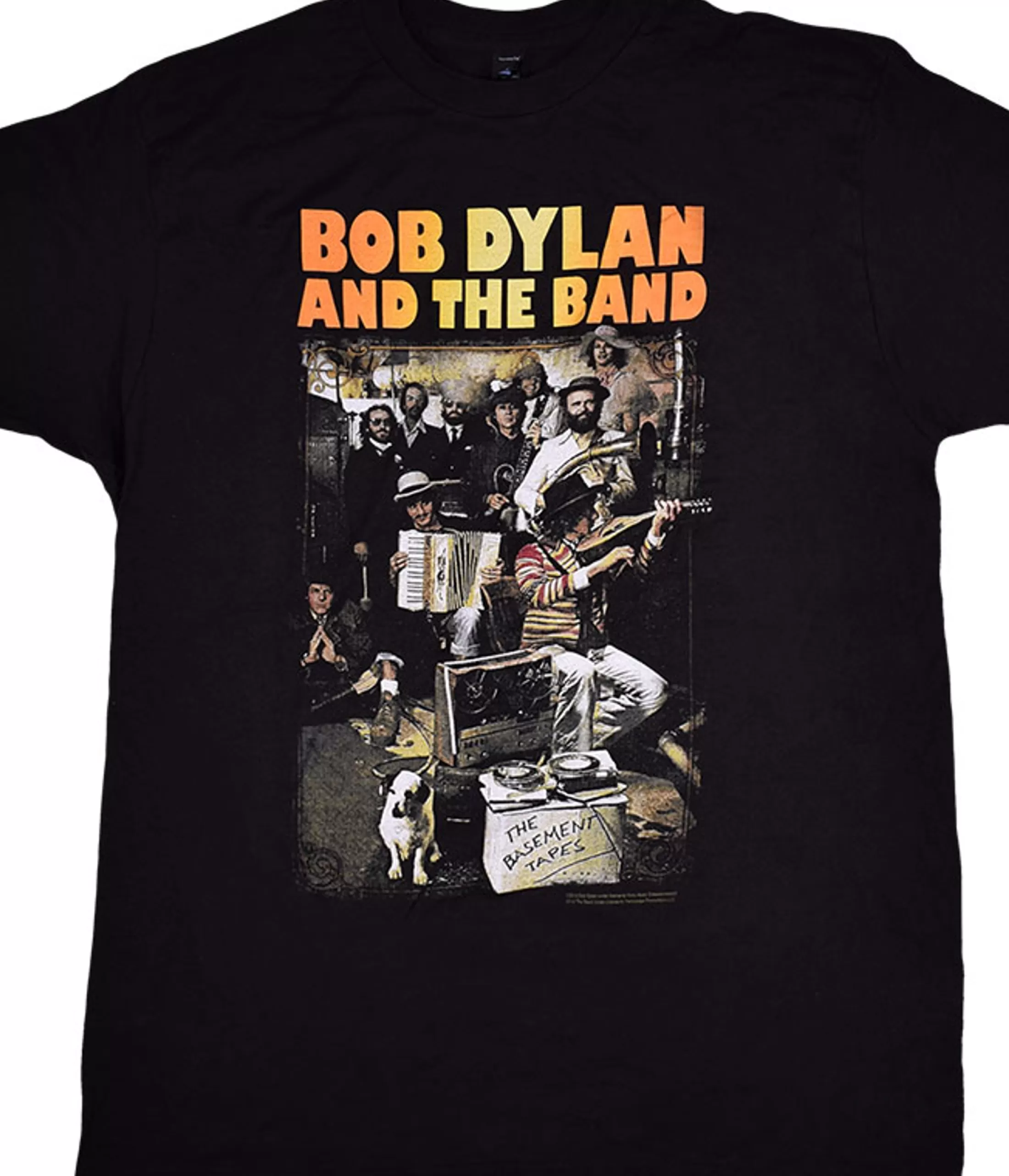 T-Shirt | Bob Dylan<Liquid Blue Dylan Basement Tapes Black T-Shirt