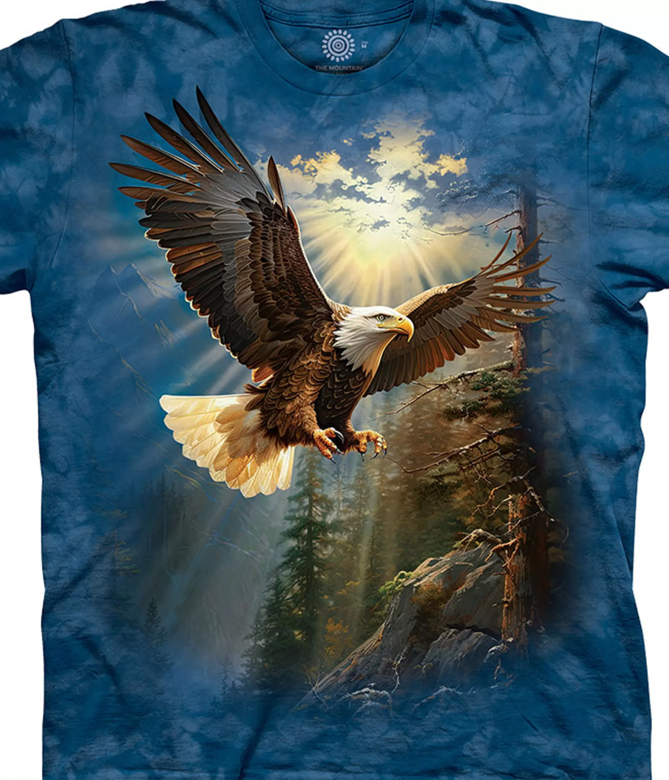 T-Shirt<Liquid Blue Eagle Landing Classic Cotton T-Shirt