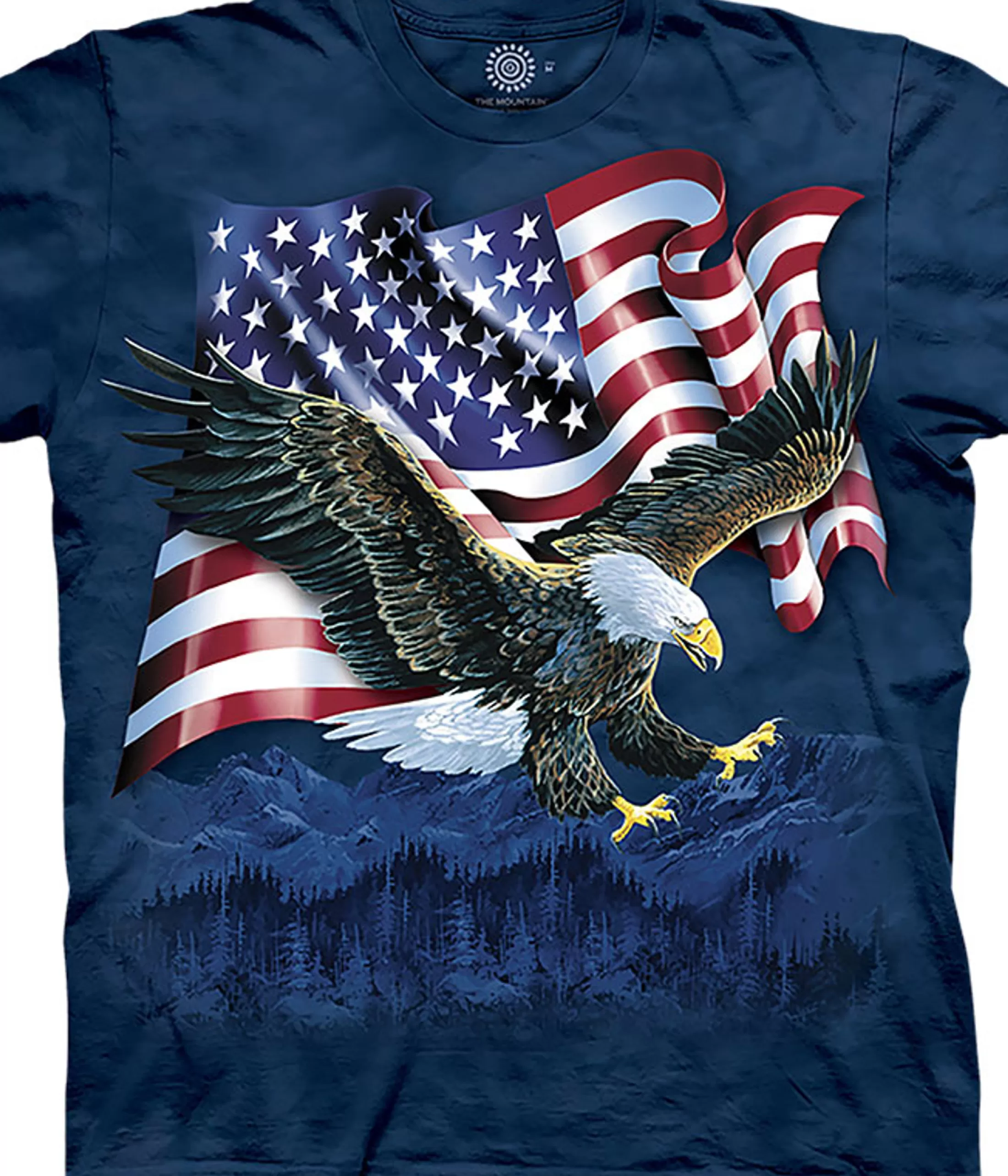 T-Shirt | Birds<Liquid Blue Eagle Talon Flag Classic Cotton T-Shirt