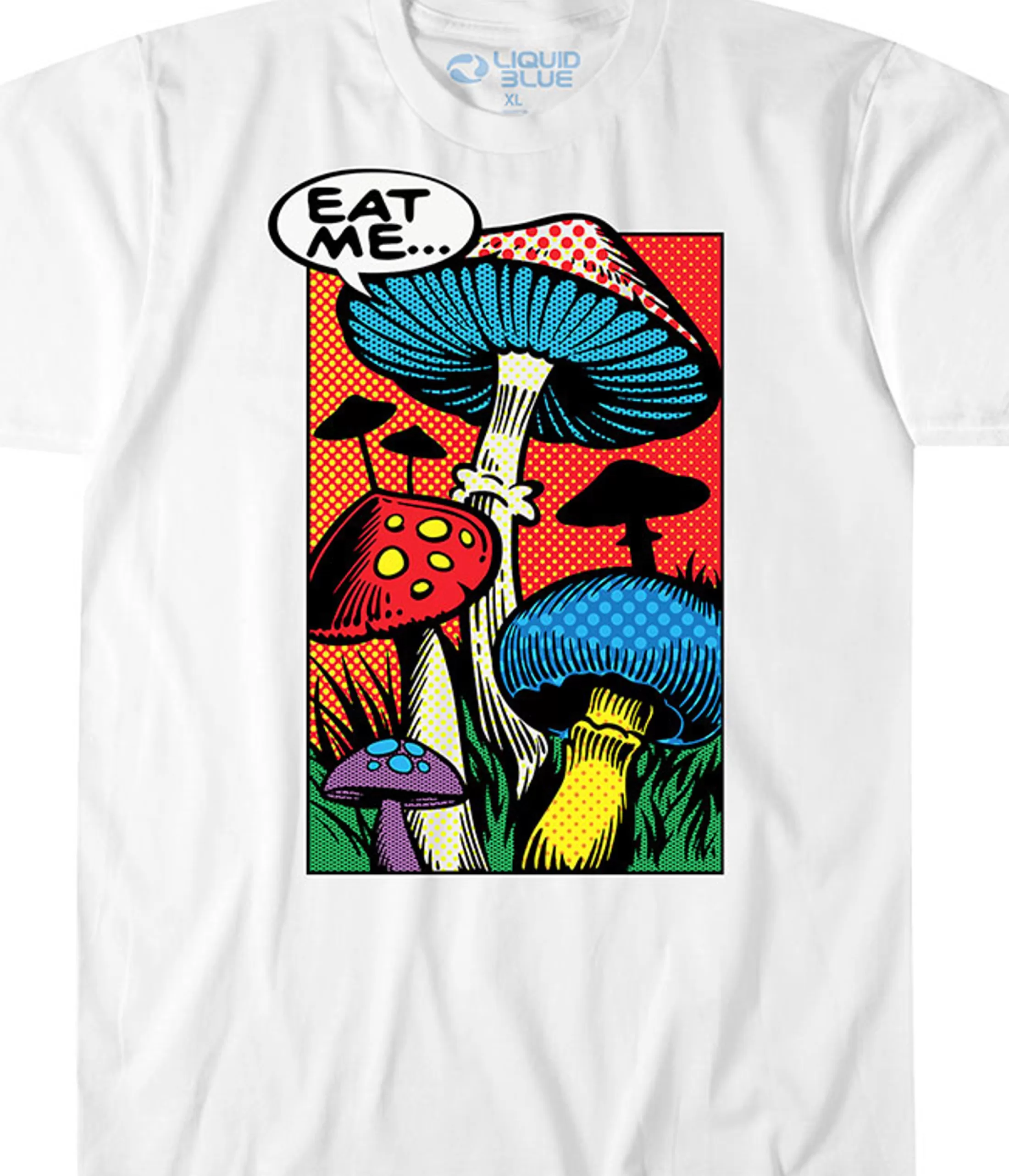 T-Shirt | Light Fantasy<Liquid Blue Eat Me White T-Shirt