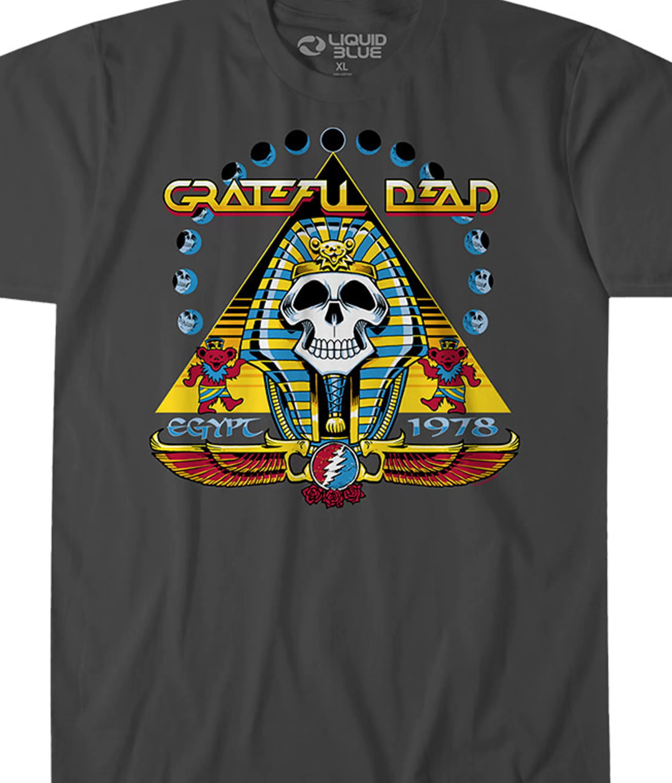 T-Shirt | Grateful Dead<Liquid Blue Egypt 78 Grey T-Shirt