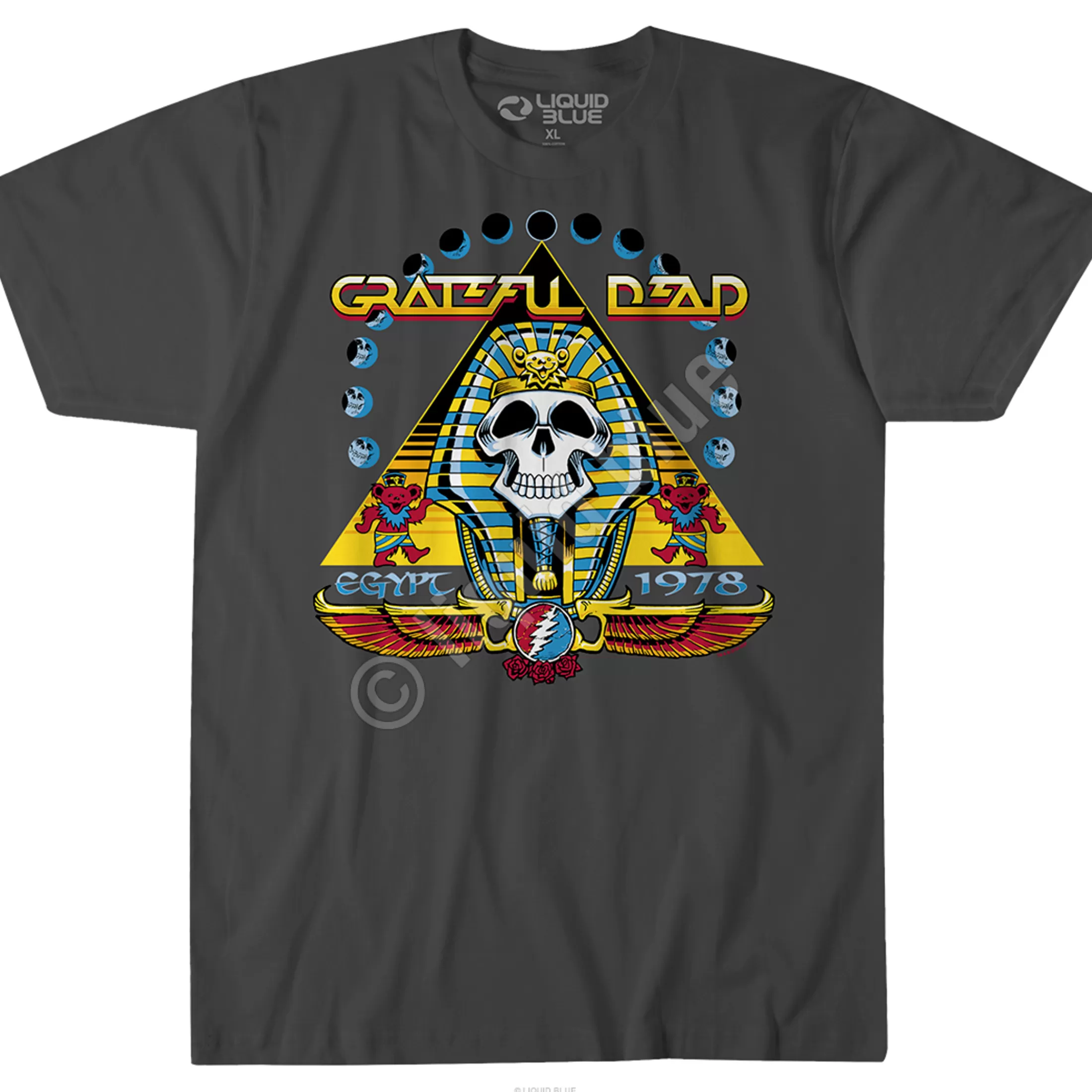 T-Shirt | Grateful Dead<Liquid Blue Egypt 78 Grey T-Shirt