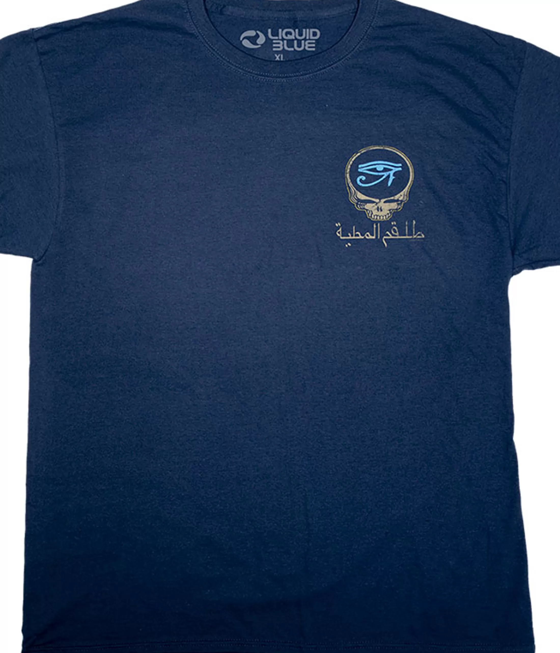 T-Shirt | Grateful Dead<Liquid Blue Egyptian Crew Navy T-Shirt