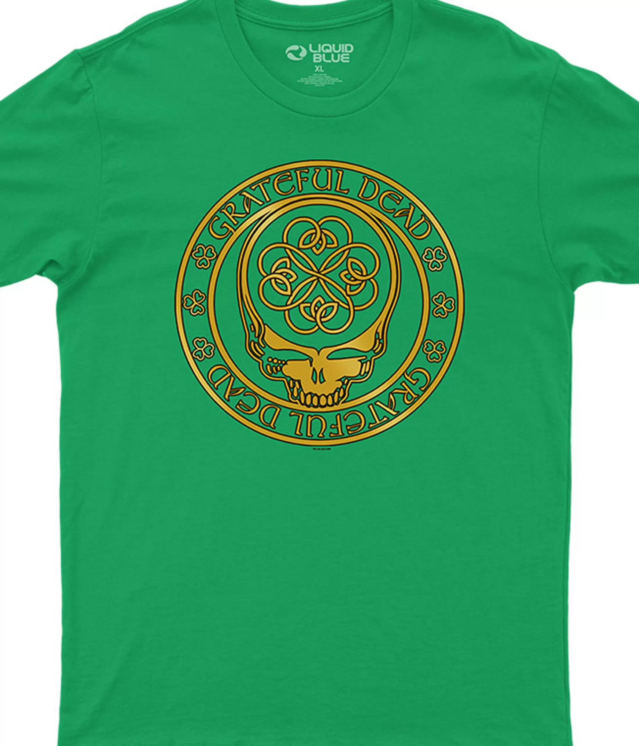 Athletic T-Shirt | Grateful Dead<Liquid Blue Emerald Dead Green Athletic T-Shirt