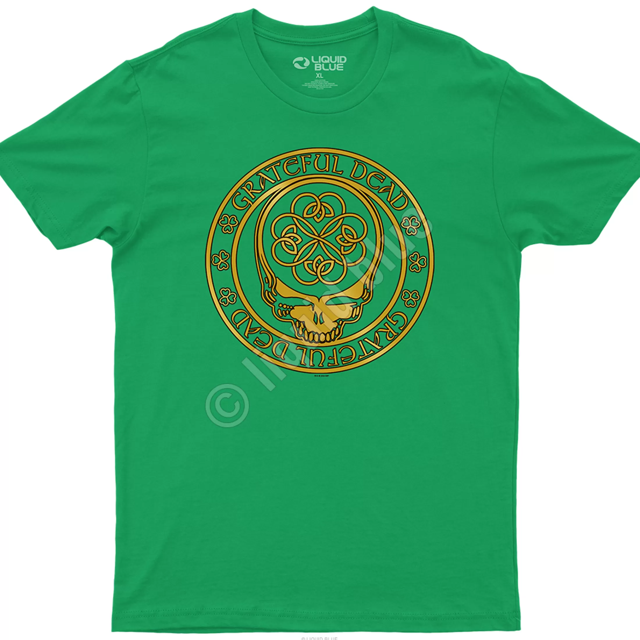 Athletic T-Shirt | Grateful Dead<Liquid Blue Emerald Dead Green Athletic T-Shirt