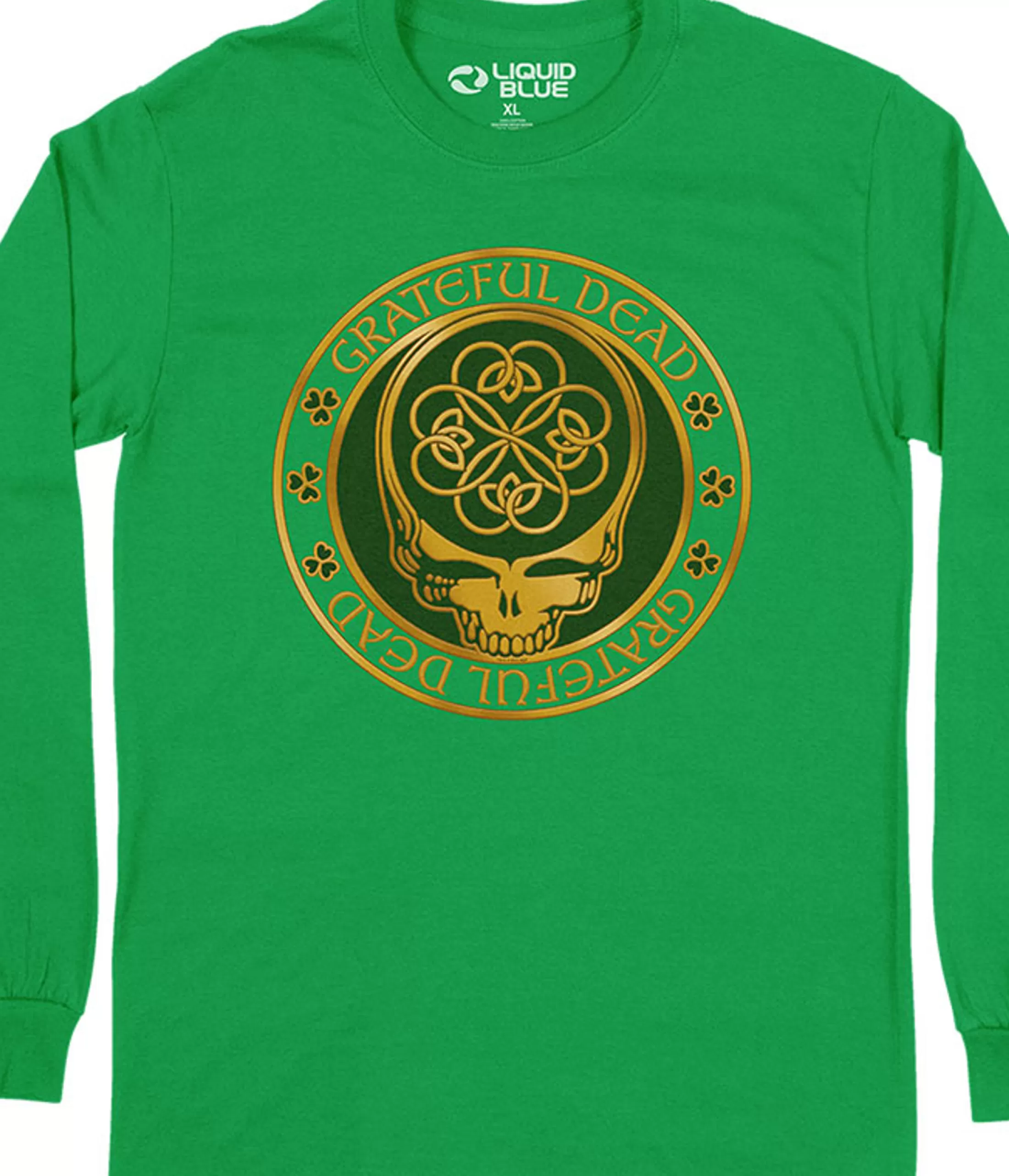 Long Sleeve | Grateful Dead Emerald Dead<Liquid Blue Emerald Dead Long Sleeve T-Shirt