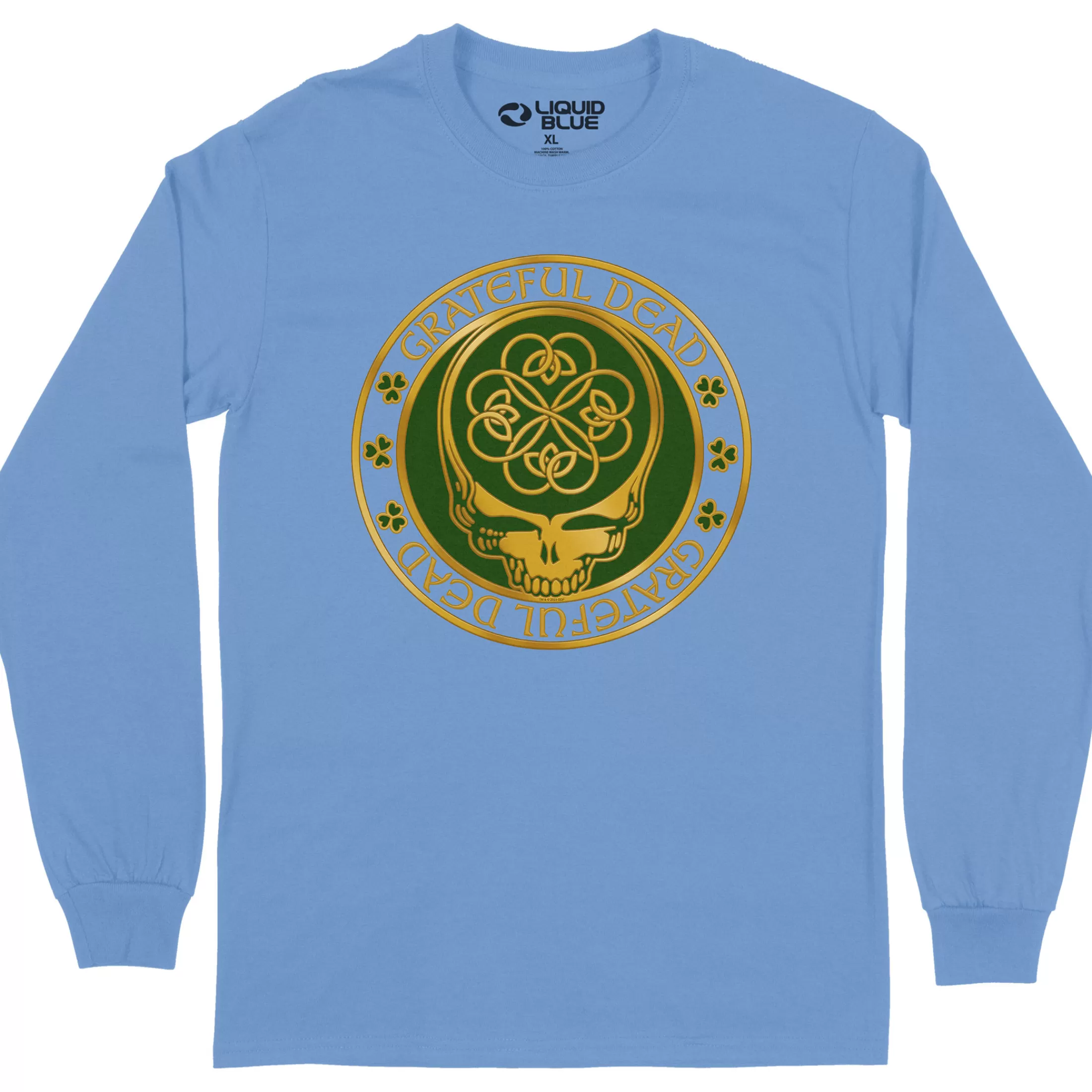 Long Sleeve | Grateful Dead Emerald Dead<Liquid Blue Emerald Dead Long Sleeve T-Shirt