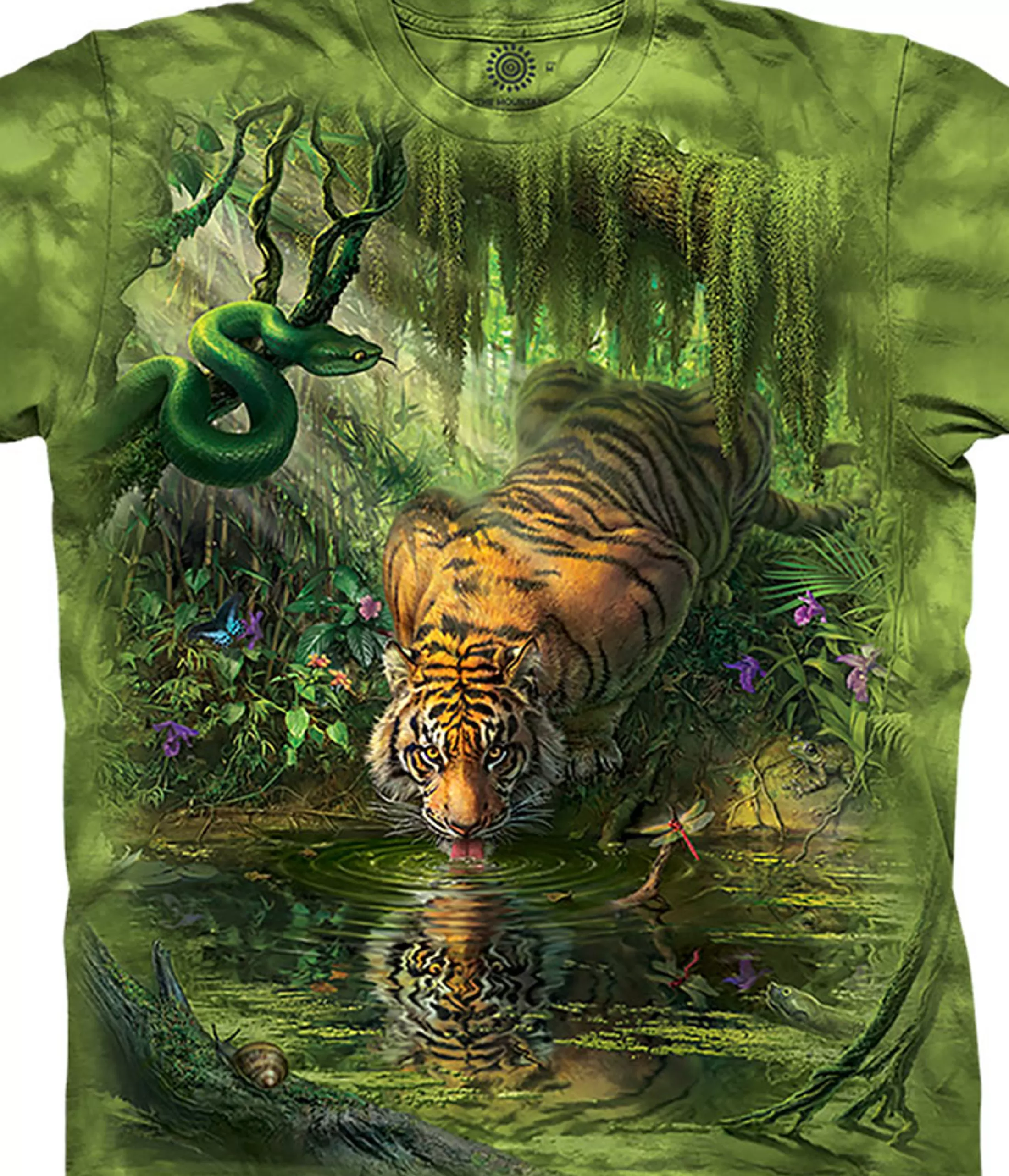 T-Shirt | Wild Animals<Liquid Blue Enchanted Tiger Classic Cotton T-Shirt