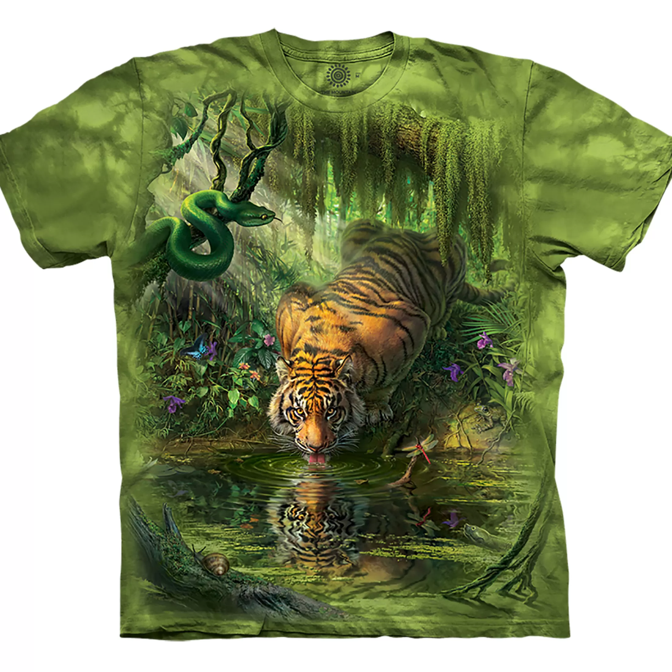 T-Shirt | Wild Animals<Liquid Blue Enchanted Tiger Classic Cotton T-Shirt