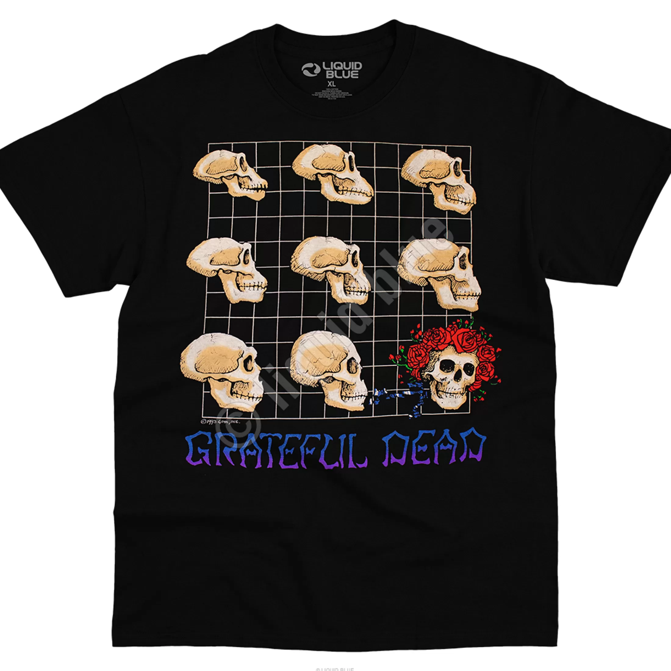 T-Shirt | Grateful Dead<Liquid Blue Evolution Black T-Shirt