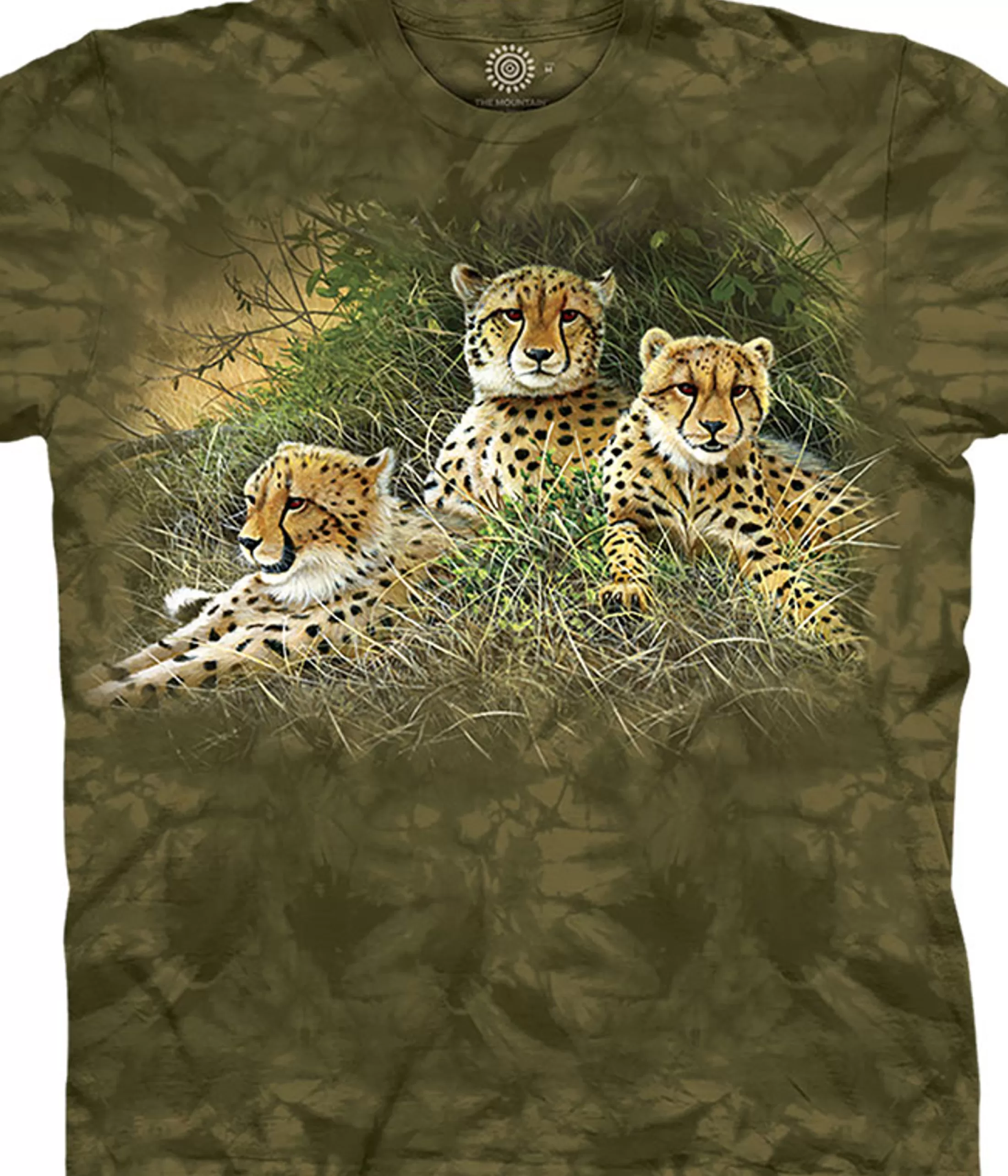 T-Shirt | Wild Animals<Liquid Blue Family Of Cheetahs Classic Cotton T-Shirt