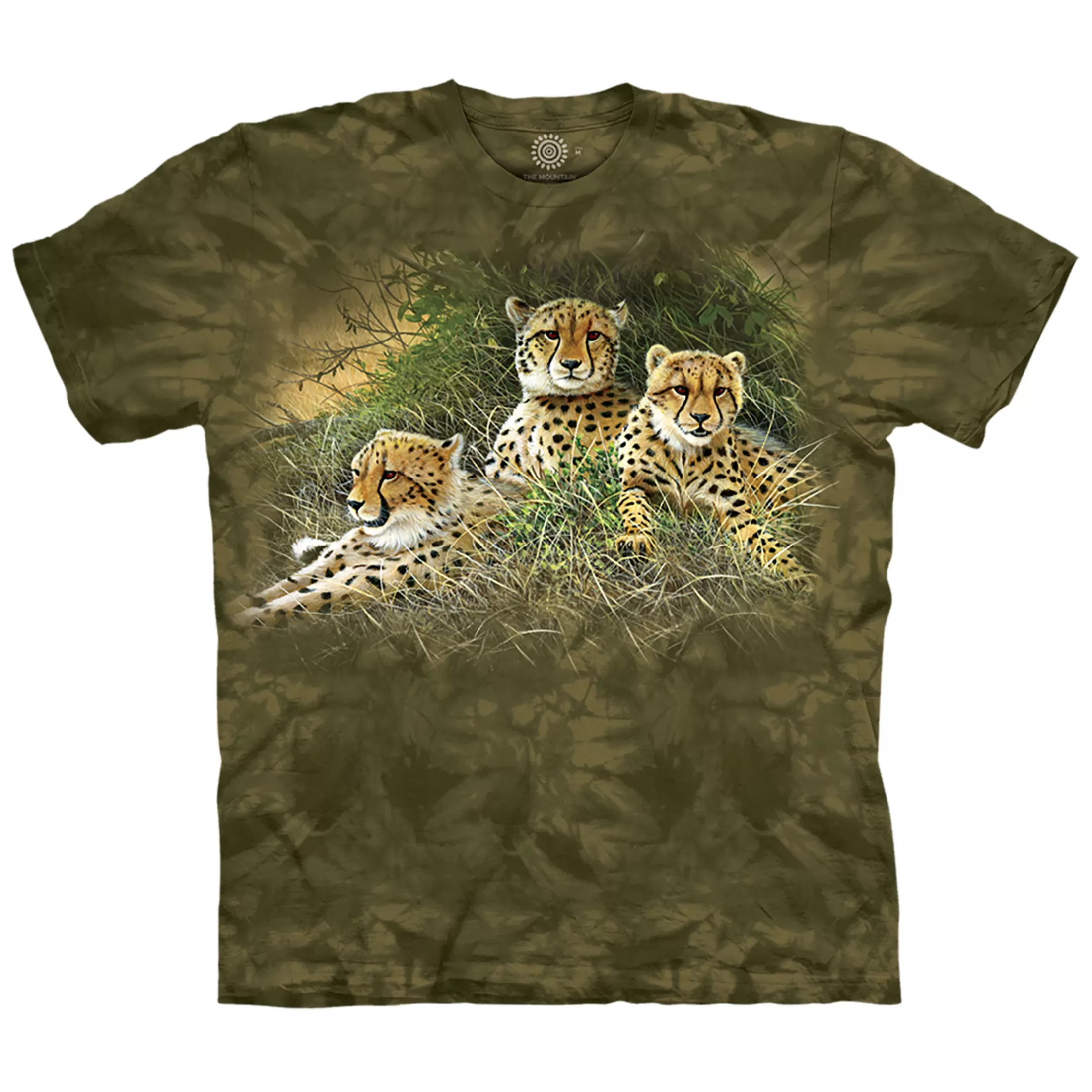 T-Shirt | Wild Animals<Liquid Blue Family Of Cheetahs Classic Cotton T-Shirt