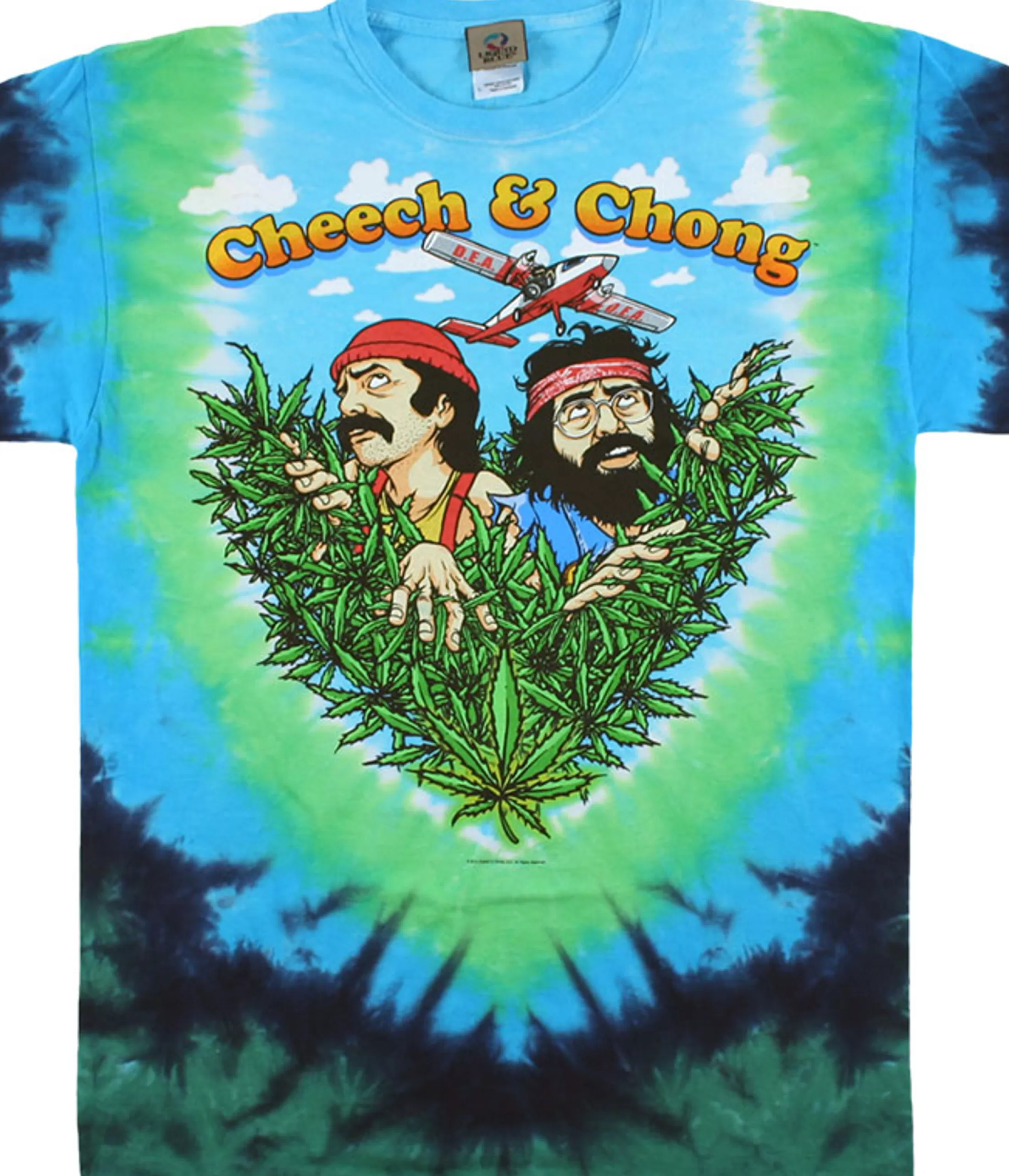 T-Shirt | Cheech And Chong<Liquid Blue Field Of Dreams Tie-Dye T-Shirt