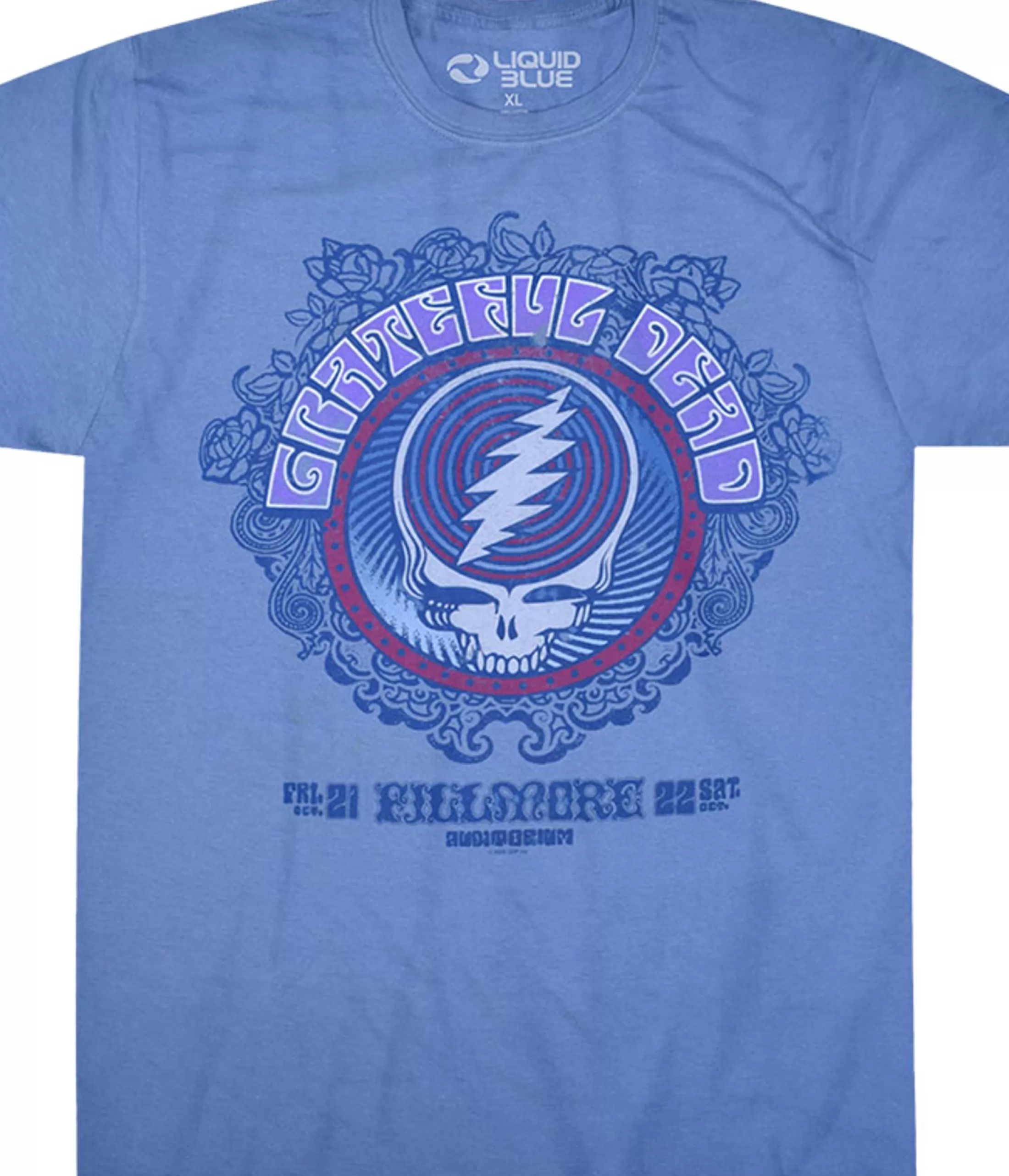 Athletic T-Shirt | Grateful Dead<Liquid Blue Fillmore Blue Athletic T-Shirt