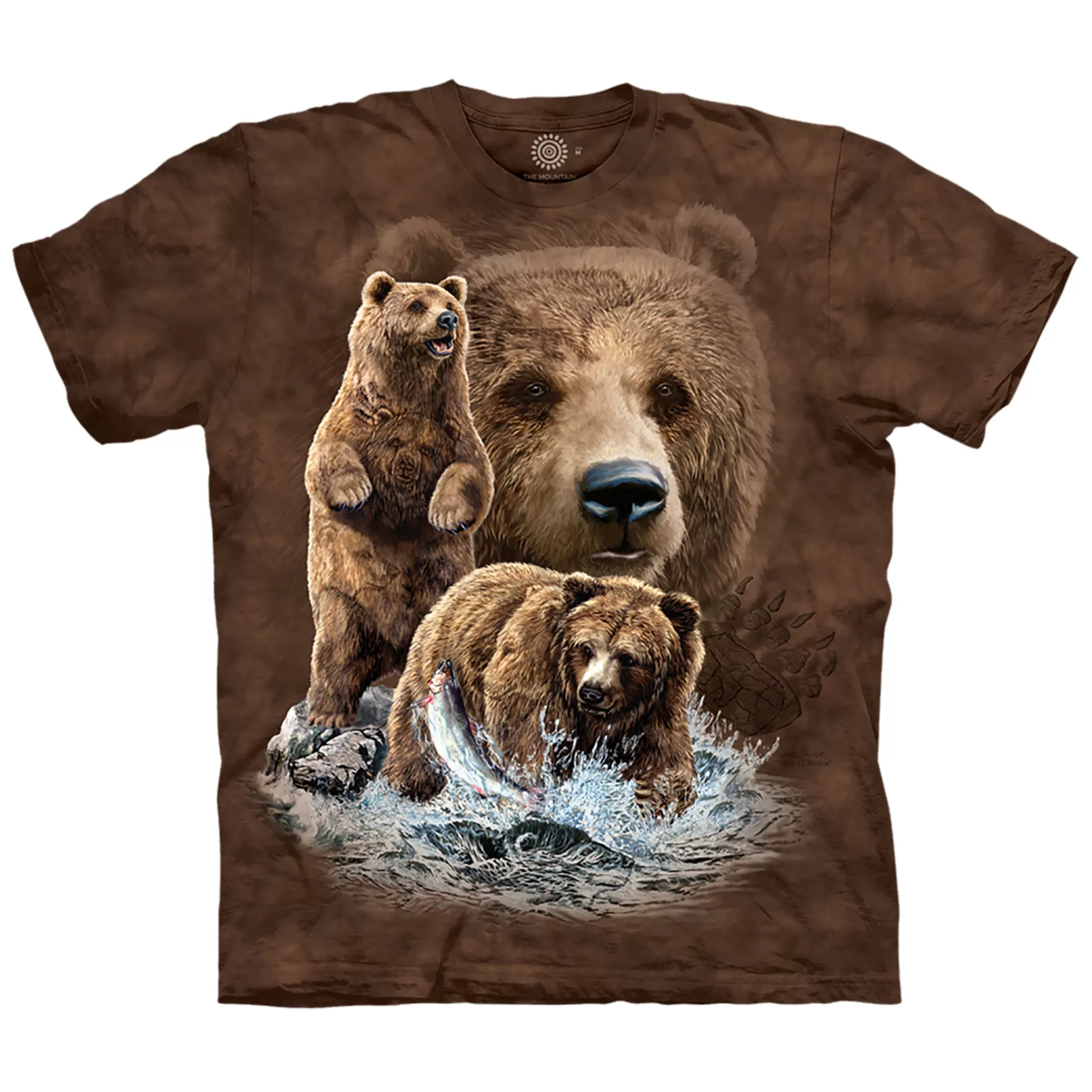 T-Shirt | North American Animals<Liquid Blue Find 10 Brown Bears Classic Cotton T-Shirt