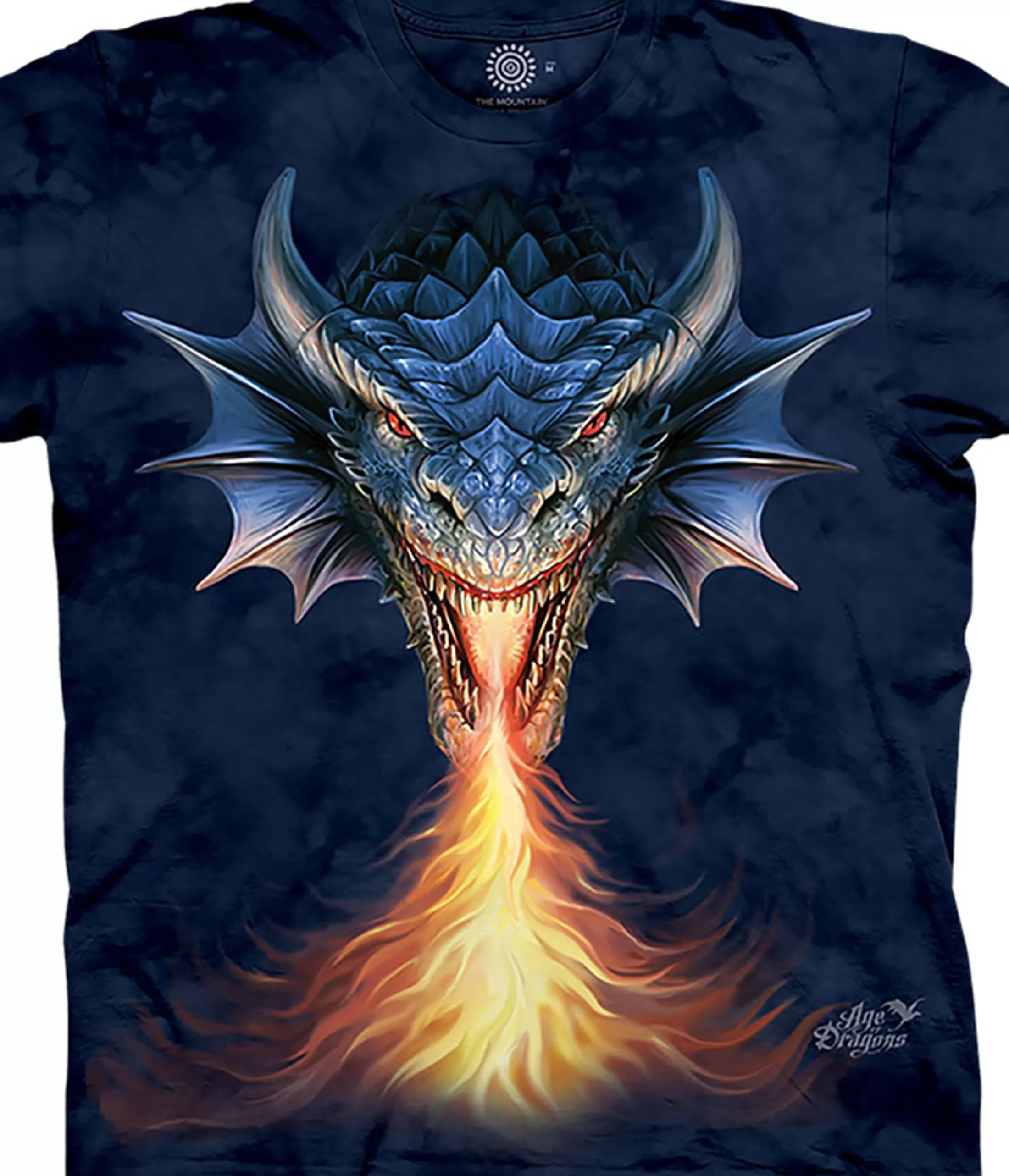 T-Shirt | Dragons<Liquid Blue Fire Breather Classic Cotton T-Shirt