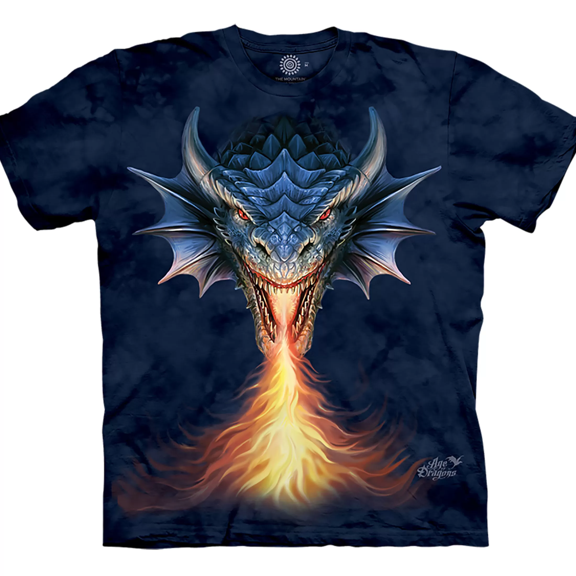 T-Shirt | Dragons<Liquid Blue Fire Breather Classic Cotton T-Shirt