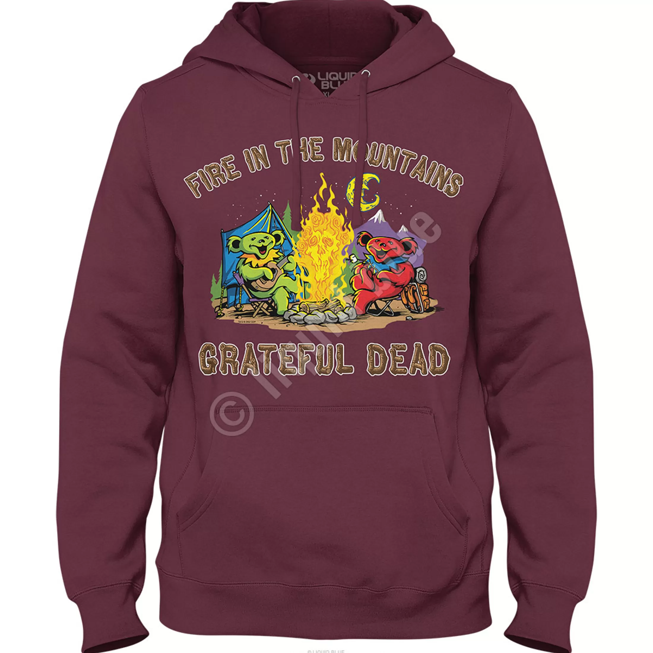 Hoodie | Grateful Dead<Liquid Blue Fire In The Mountain Hoodie