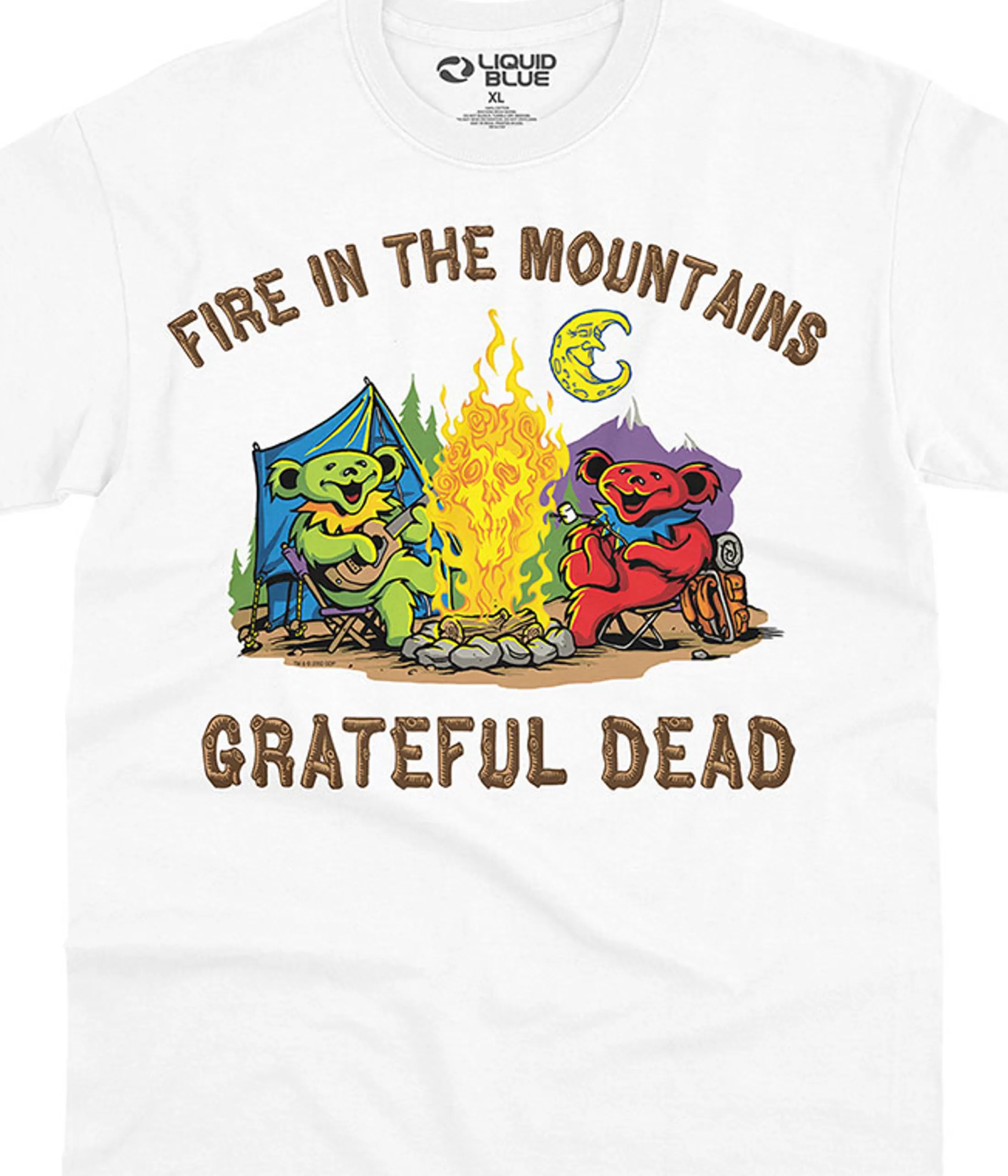 T-Shirt | Grateful Dead<Liquid Blue Fire In The Mountain T-Shirt