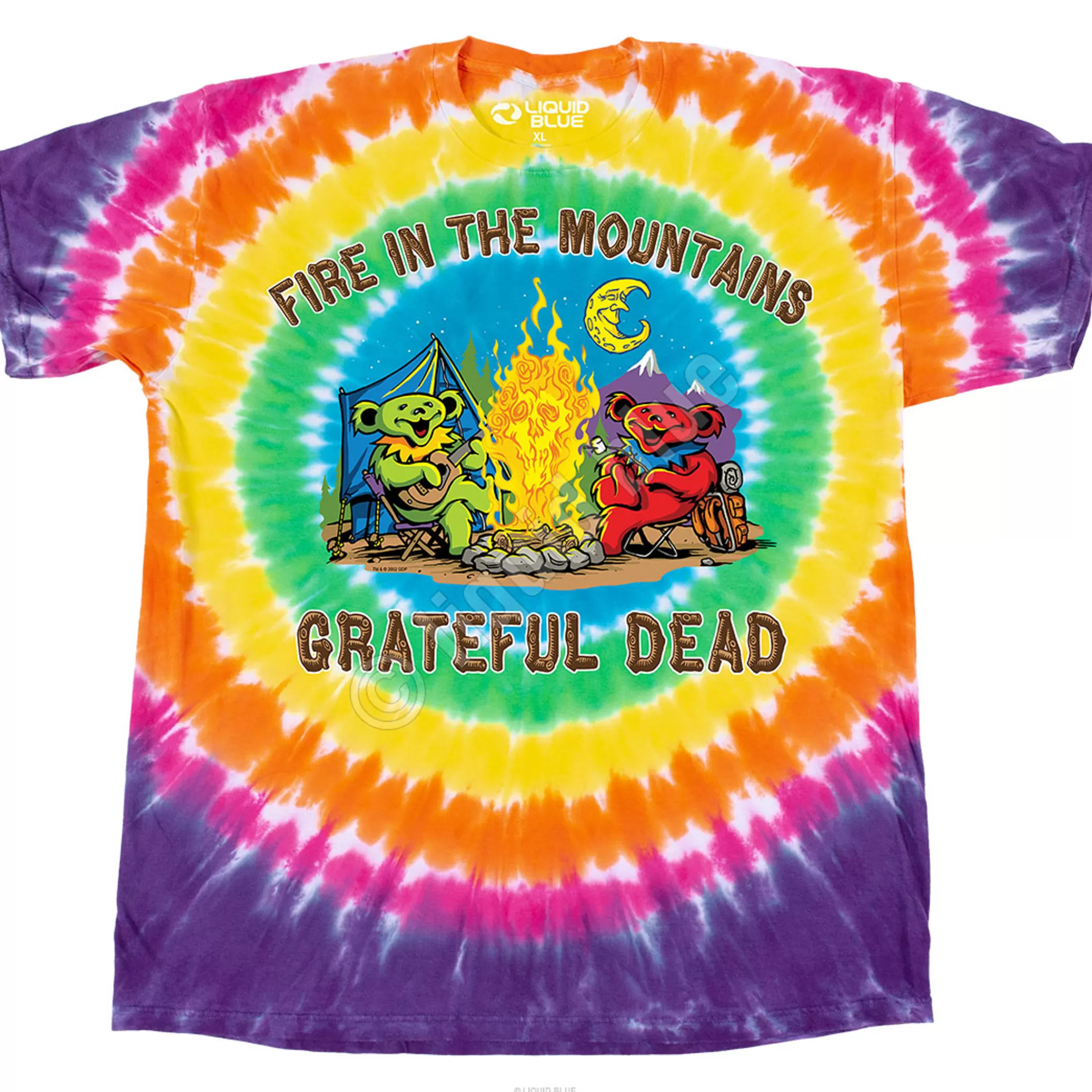 T-Shirt | Grateful Dead<Liquid Blue Fire In The Mountain T-Shirt