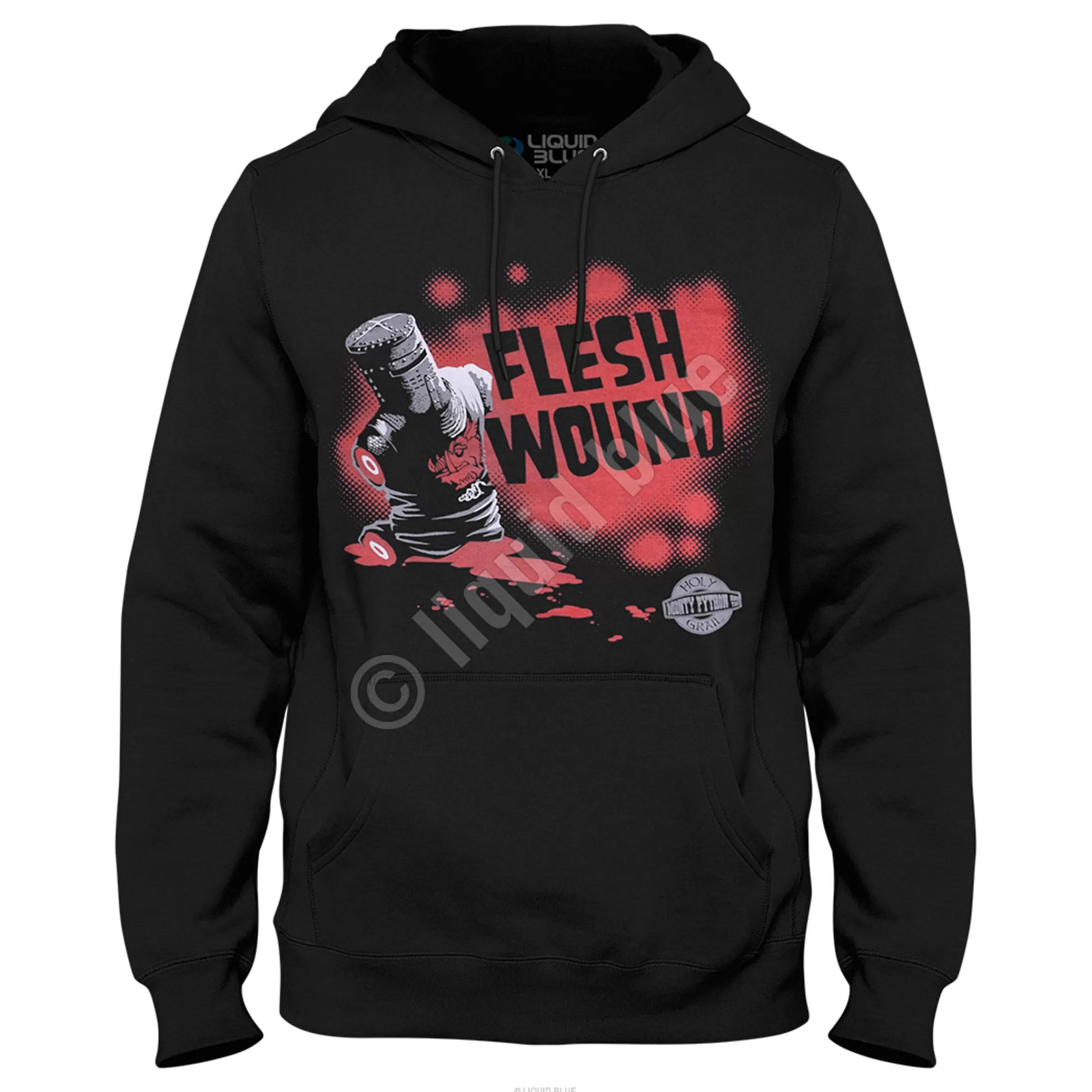 Hoodie | Monty Python<Liquid Blue Flesh Wound Black Hoodie