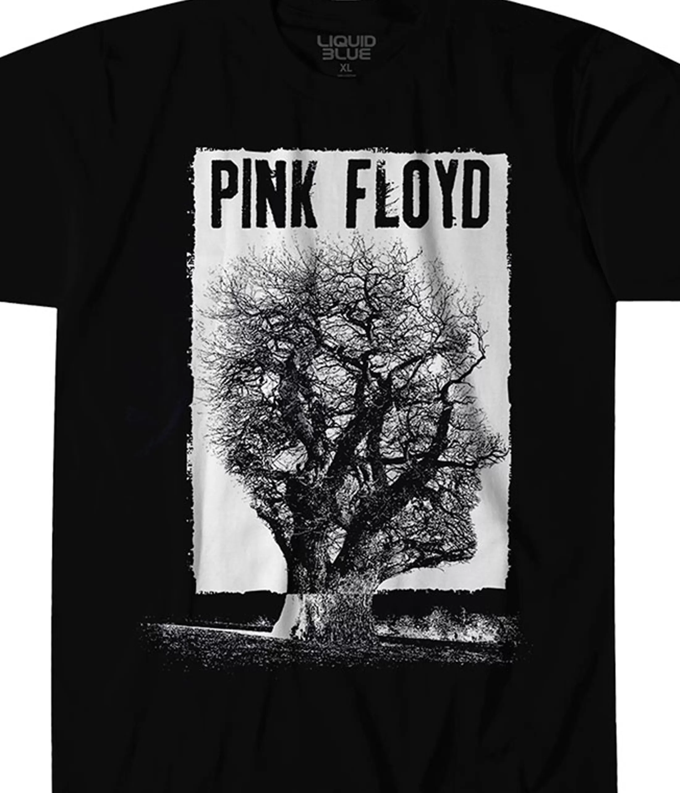 Poly-Cotton T-Shirt | Pink Floyd<Liquid Blue Floyd Half Life Black Poly-Cotton T-Shirt