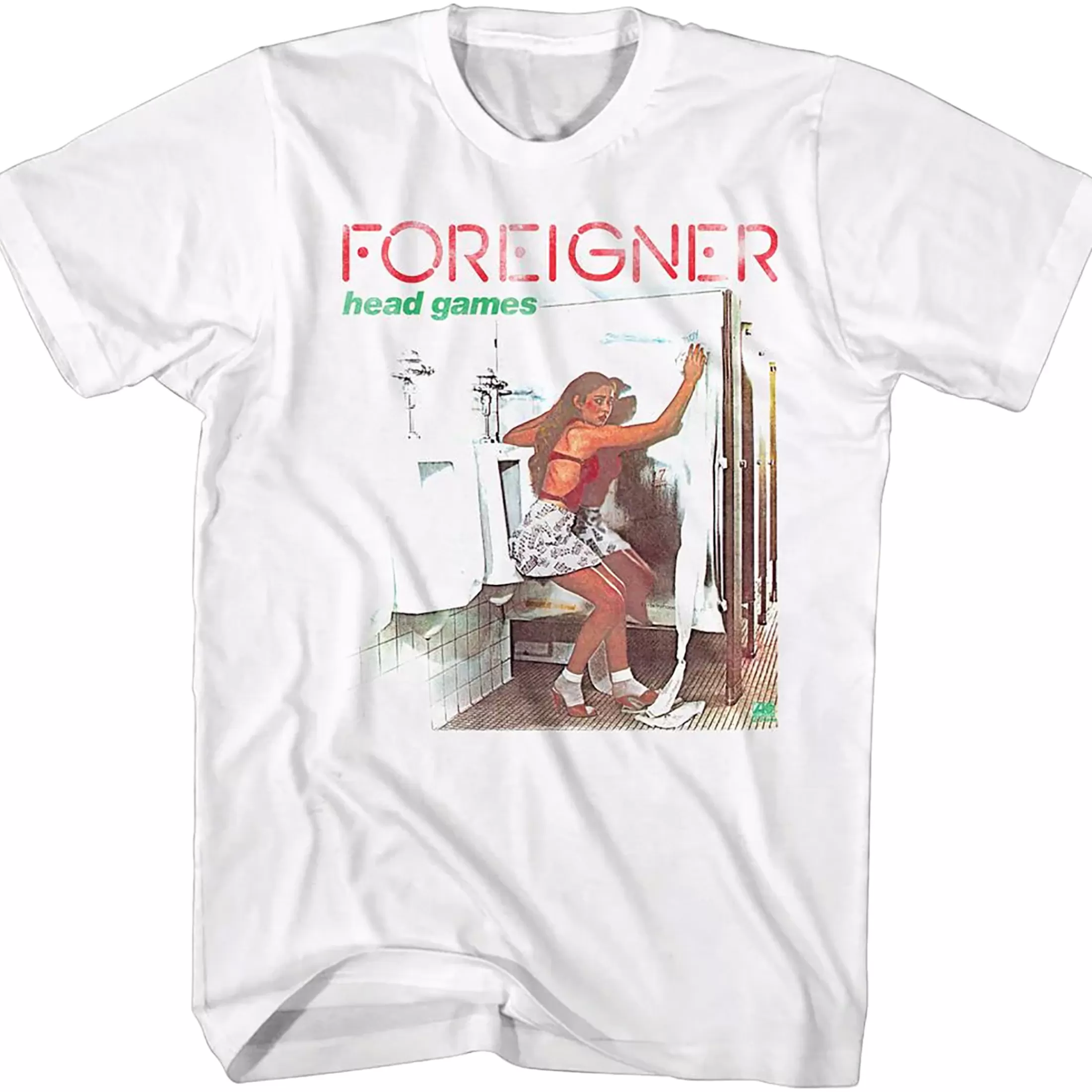 T-Shirt | Foreigner<Liquid Blue Foreigner Head Games White T-Shirt T-Shirt