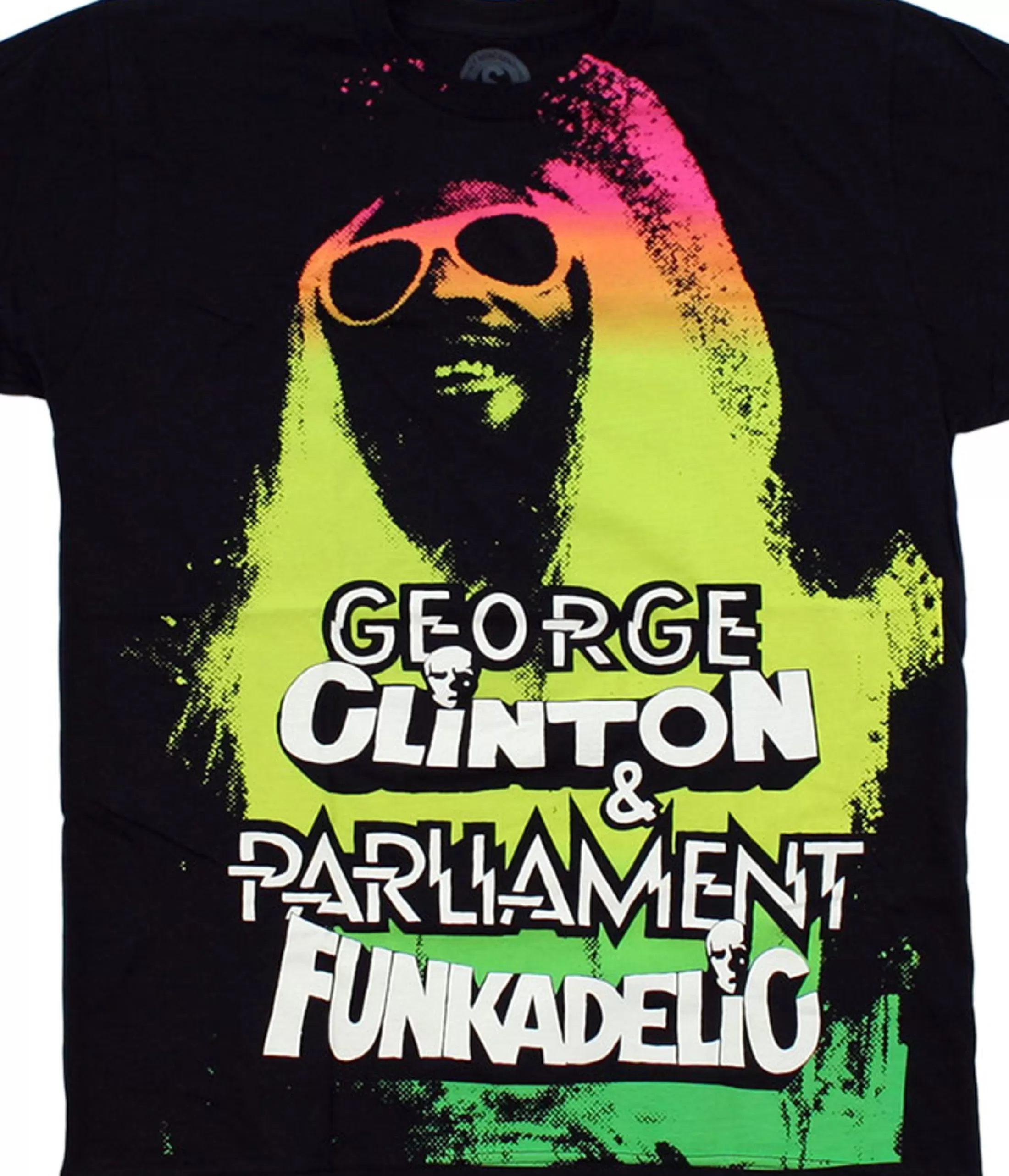 T-Shirt | George Clinton<Liquid Blue Funkadelic Black T-Shirt