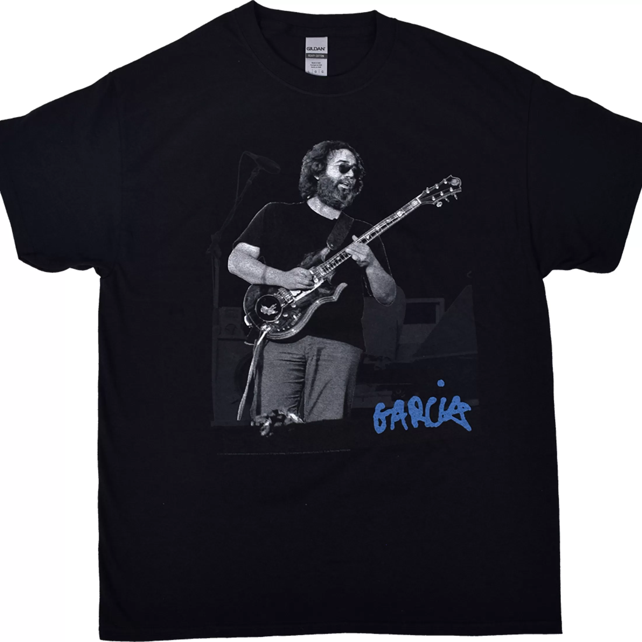 T-Shirt | Jerry Garcia<Liquid Blue Garcia Live Black T-Shirt