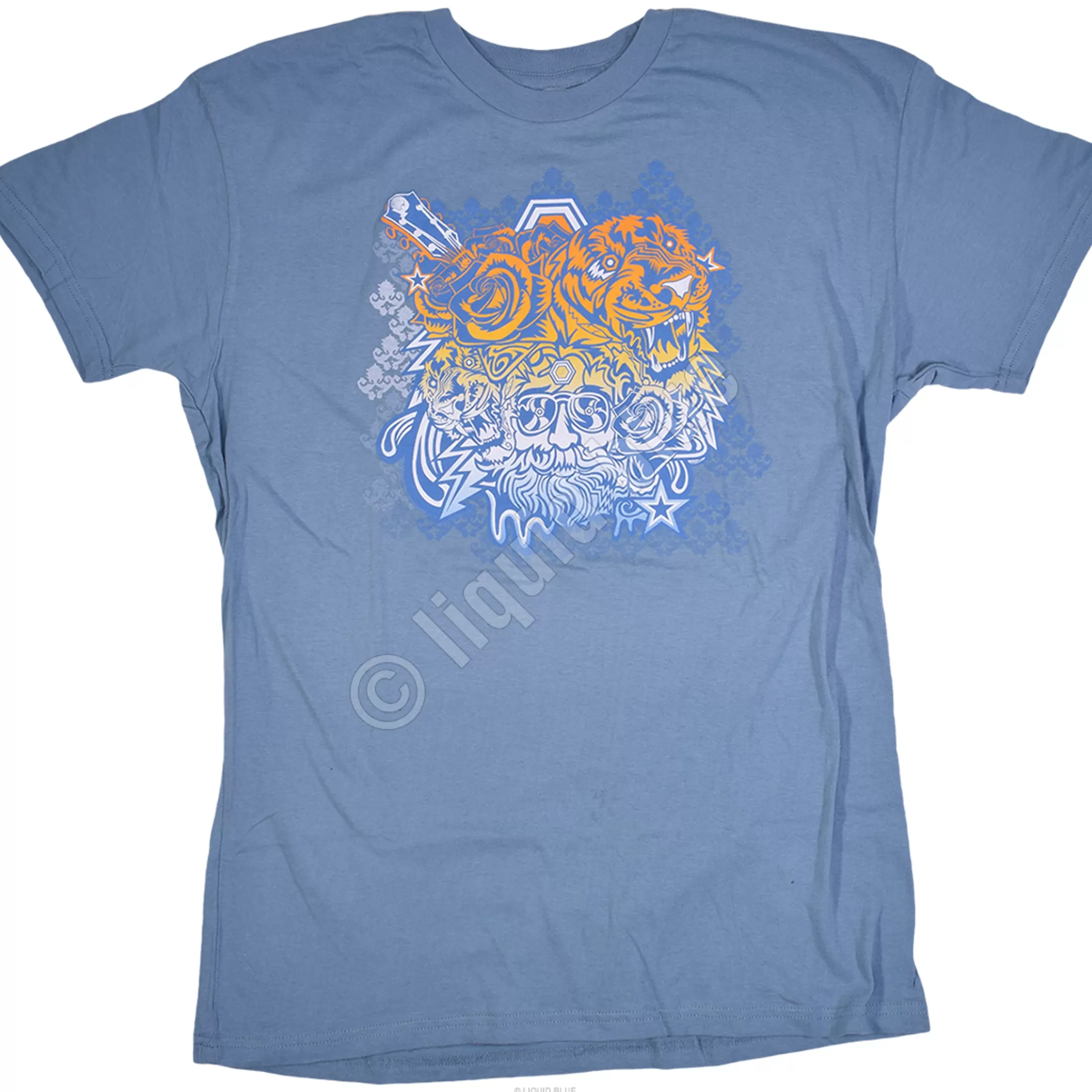 T-Shirt | Jerry Garcia<Liquid Blue Garcia Tigers Blue T-Shirt