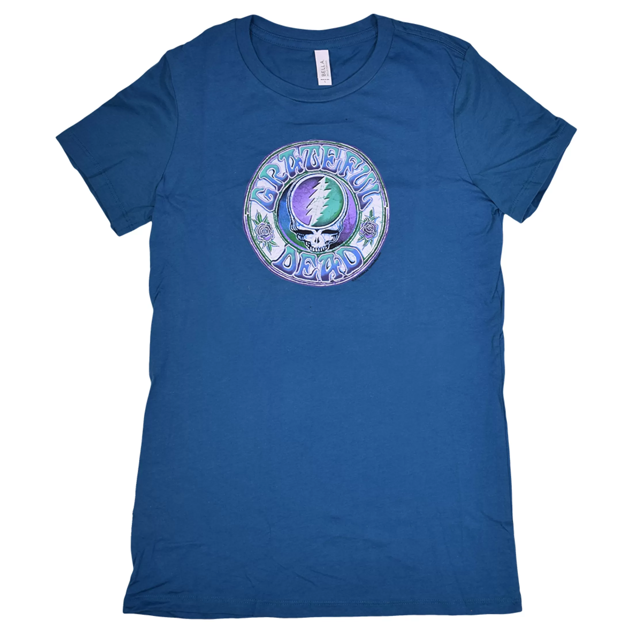 Juniors Long Length | Grateful Dead<Liquid Blue GD Batik SYF Blue Juniors Long Length T-Shirt