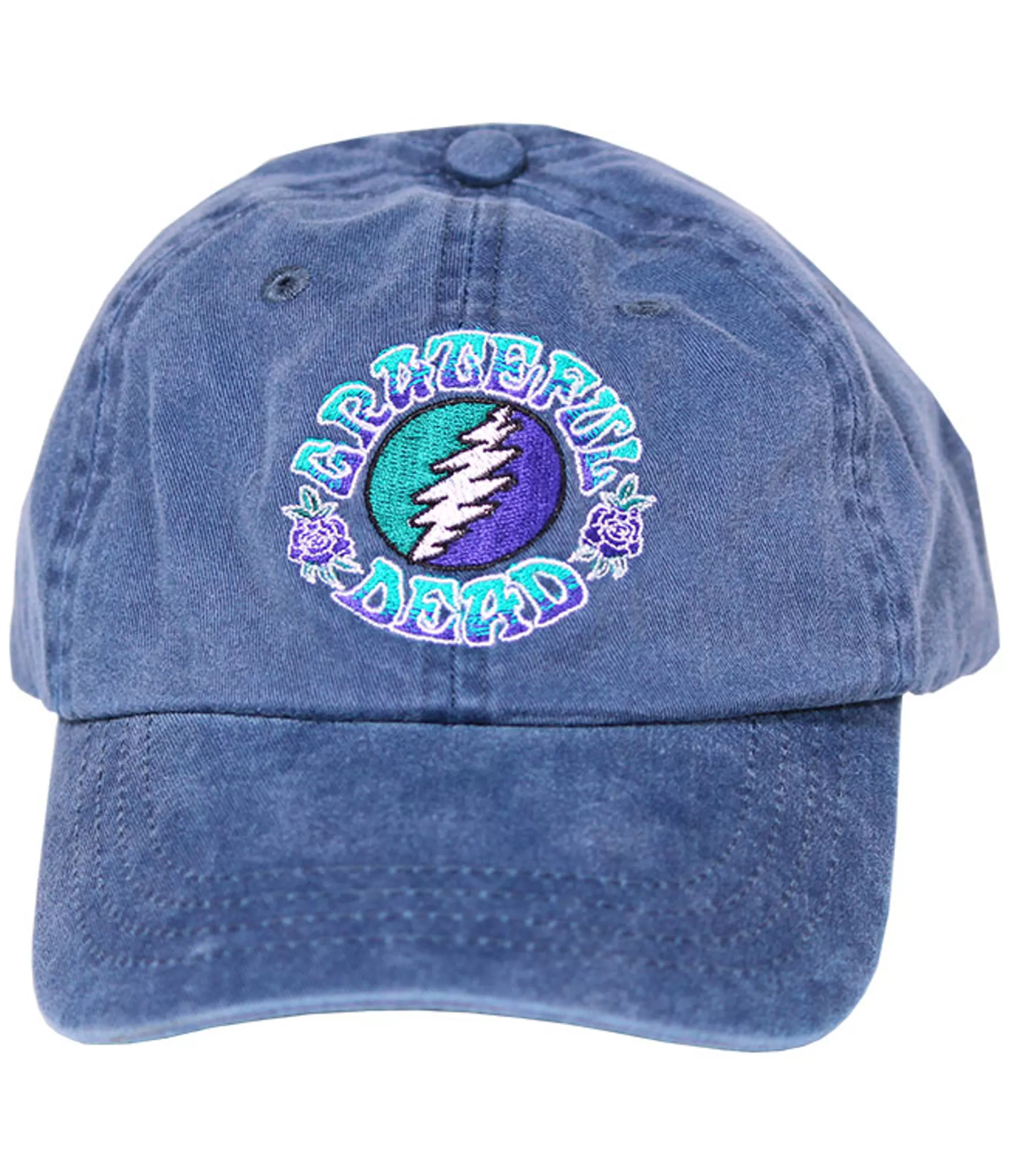 Hats | Grateful Dead<Liquid Blue GD Batik SYF Denim Baseball Cap