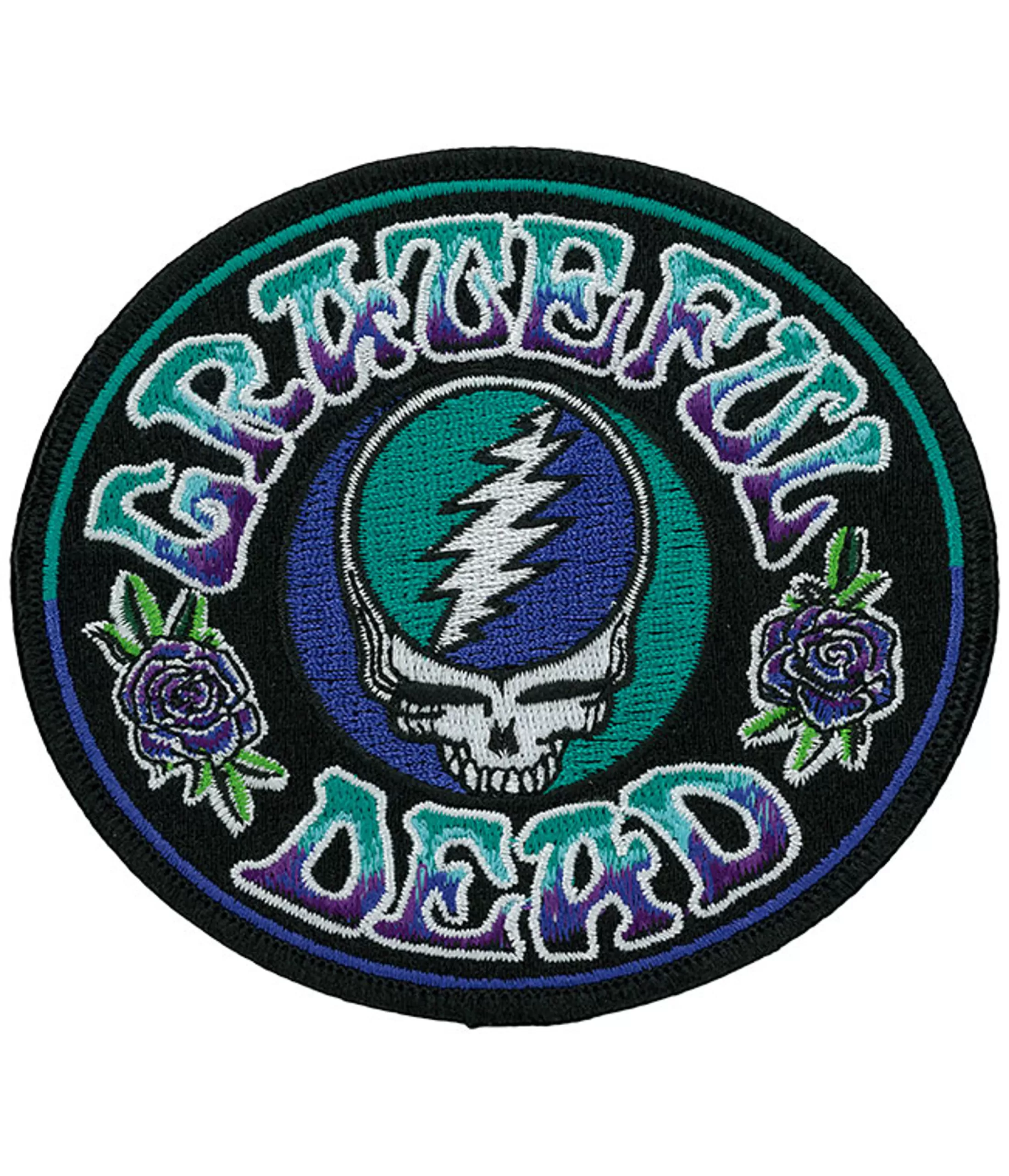 Patches | Grateful Dead<Liquid Blue GD Batik SYF Patch