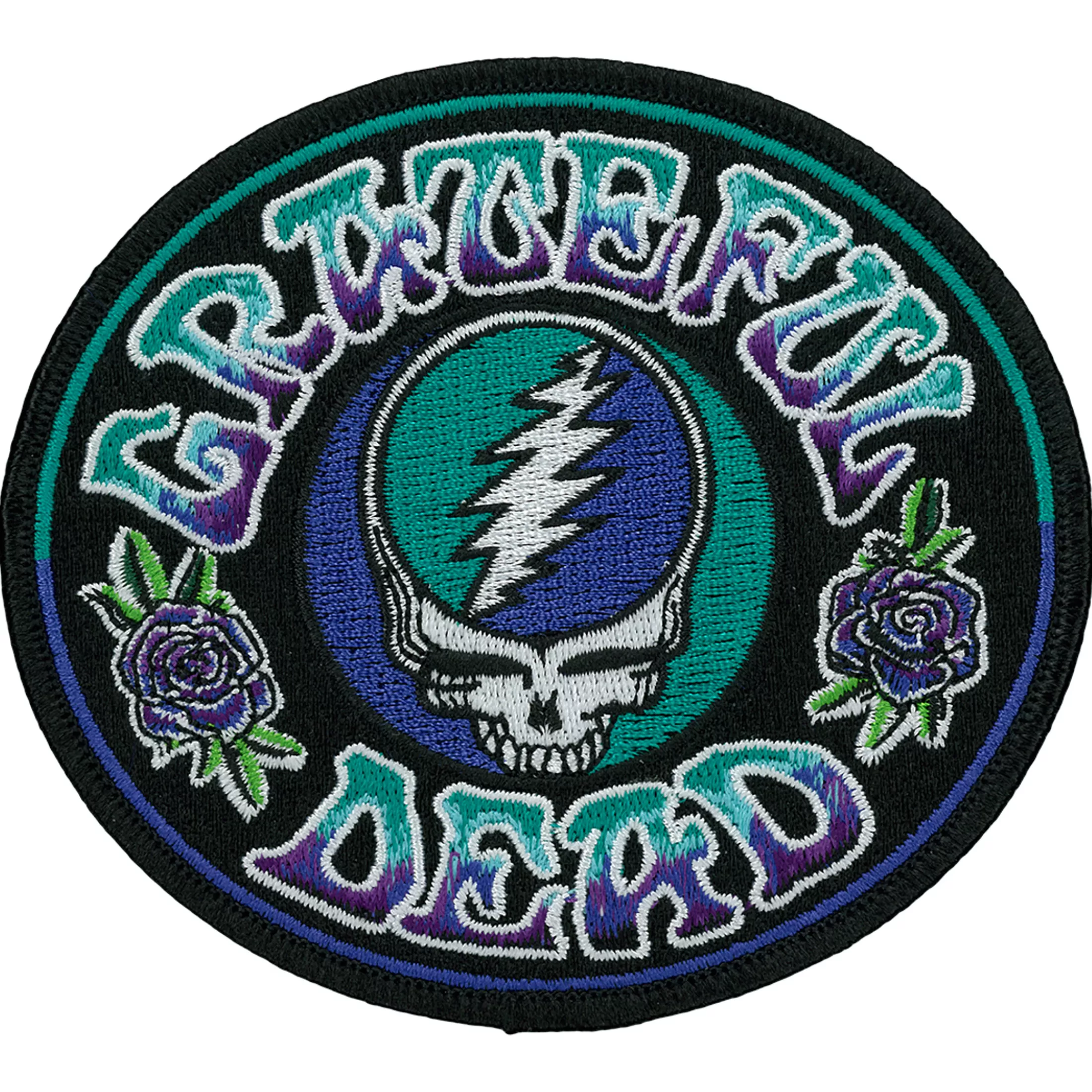 Patches | Grateful Dead<Liquid Blue GD Batik SYF Patch