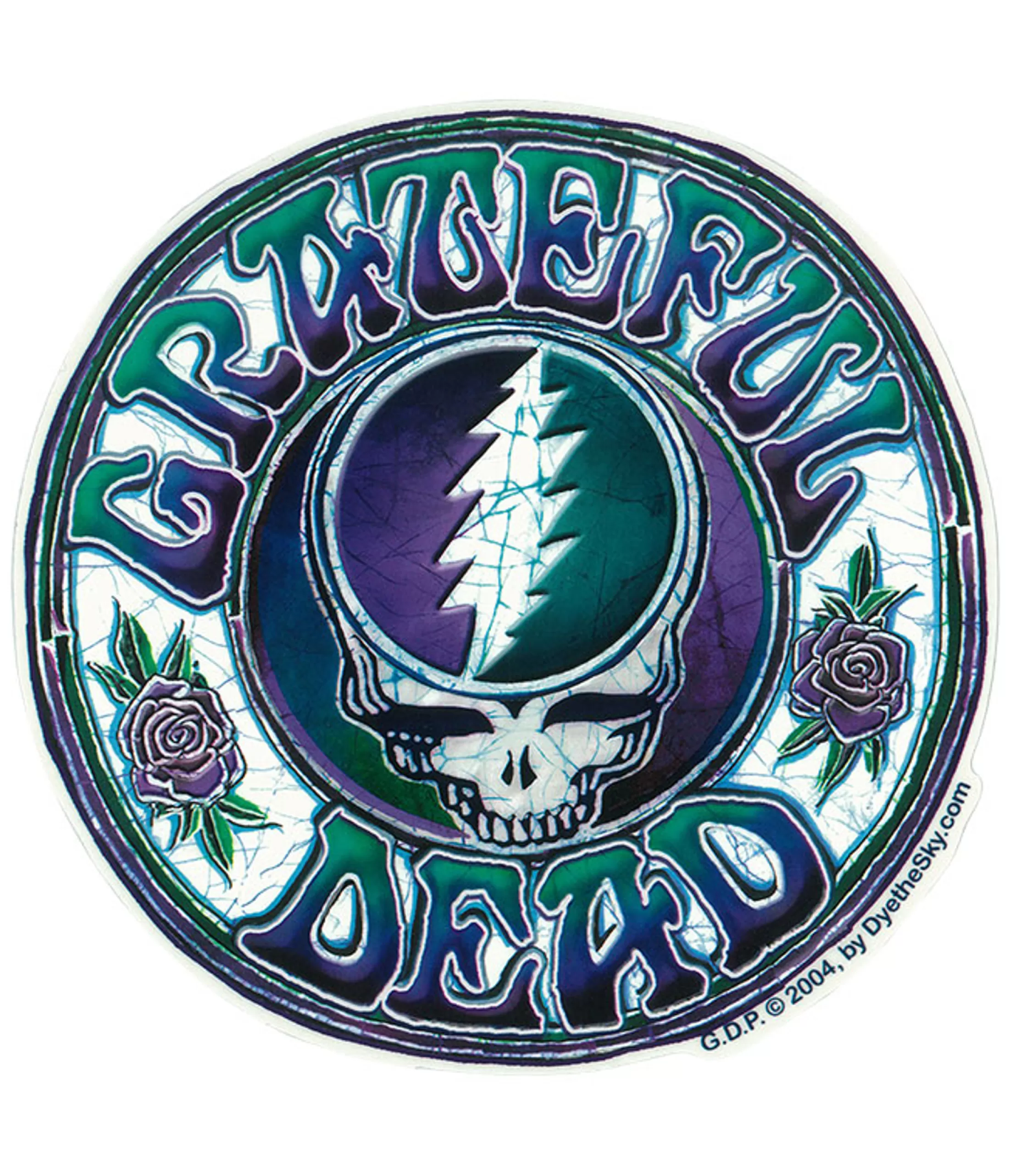 Grateful Dead<Liquid Blue GD Batik SYF Sticker