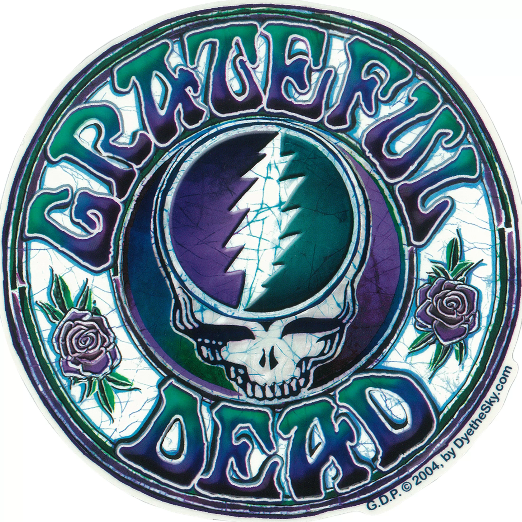 Grateful Dead<Liquid Blue GD Batik SYF Sticker