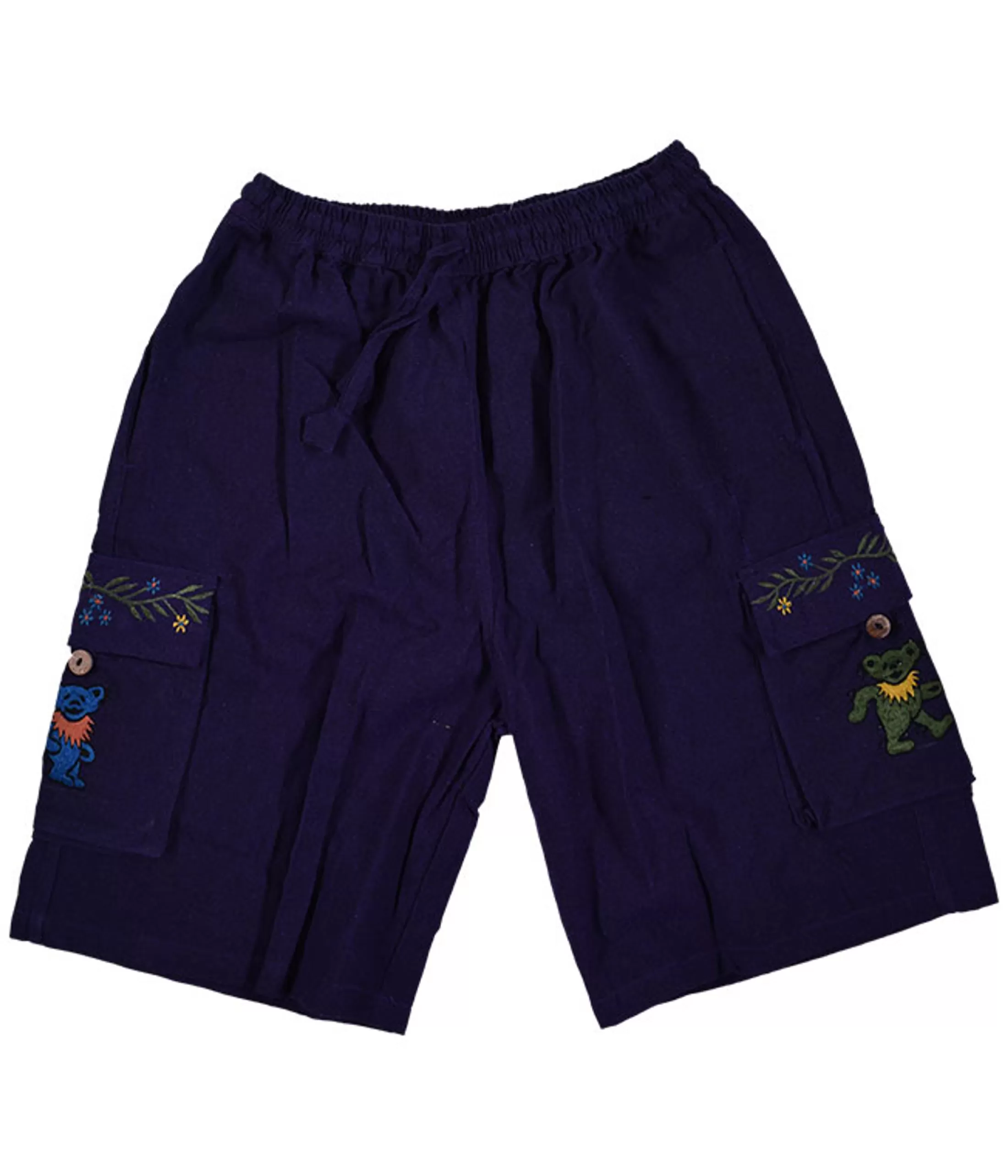 Shorts | Grateful Dead<Liquid Blue GD Bear Flower Cargo Shorts