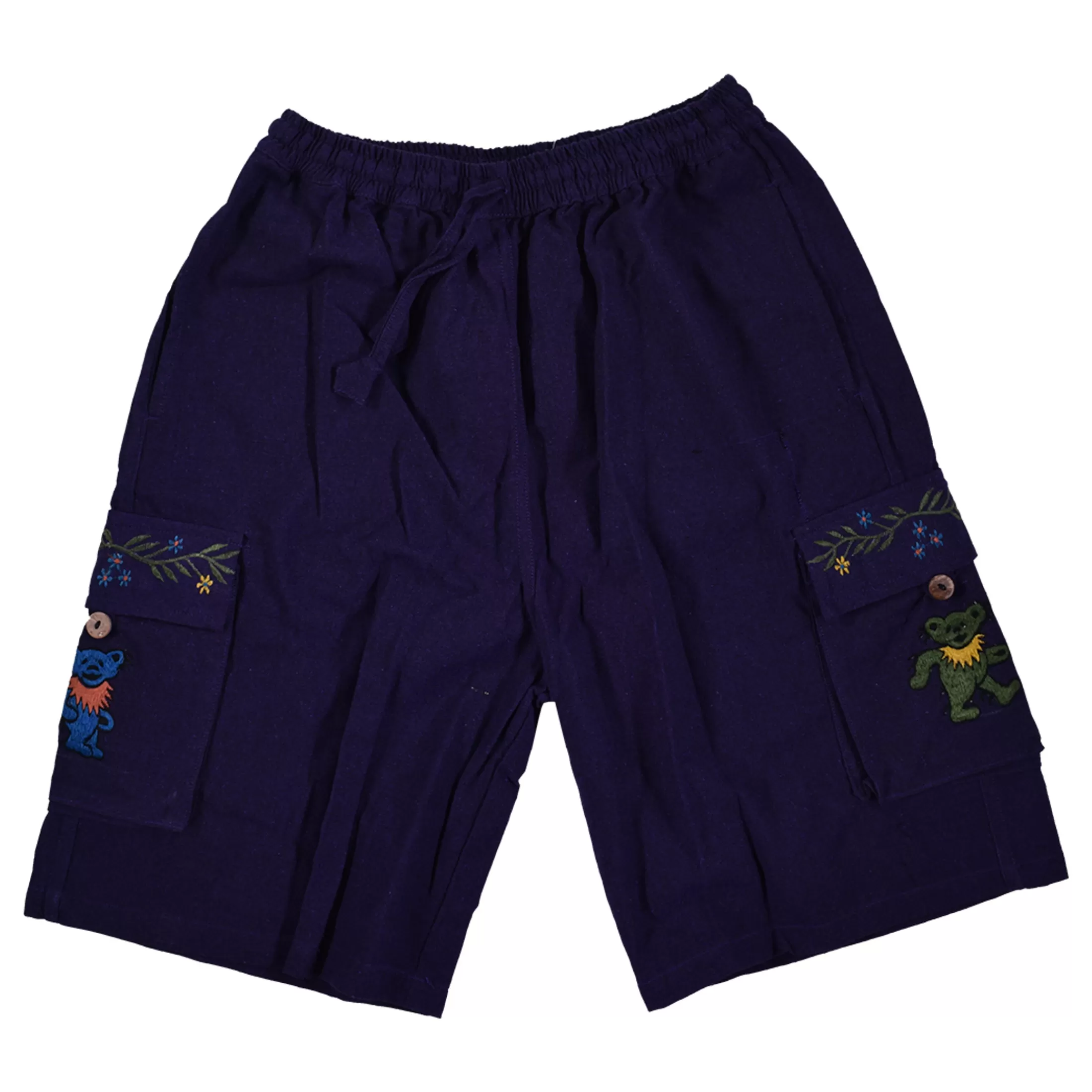 Shorts | Grateful Dead<Liquid Blue GD Bear Flower Cargo Shorts