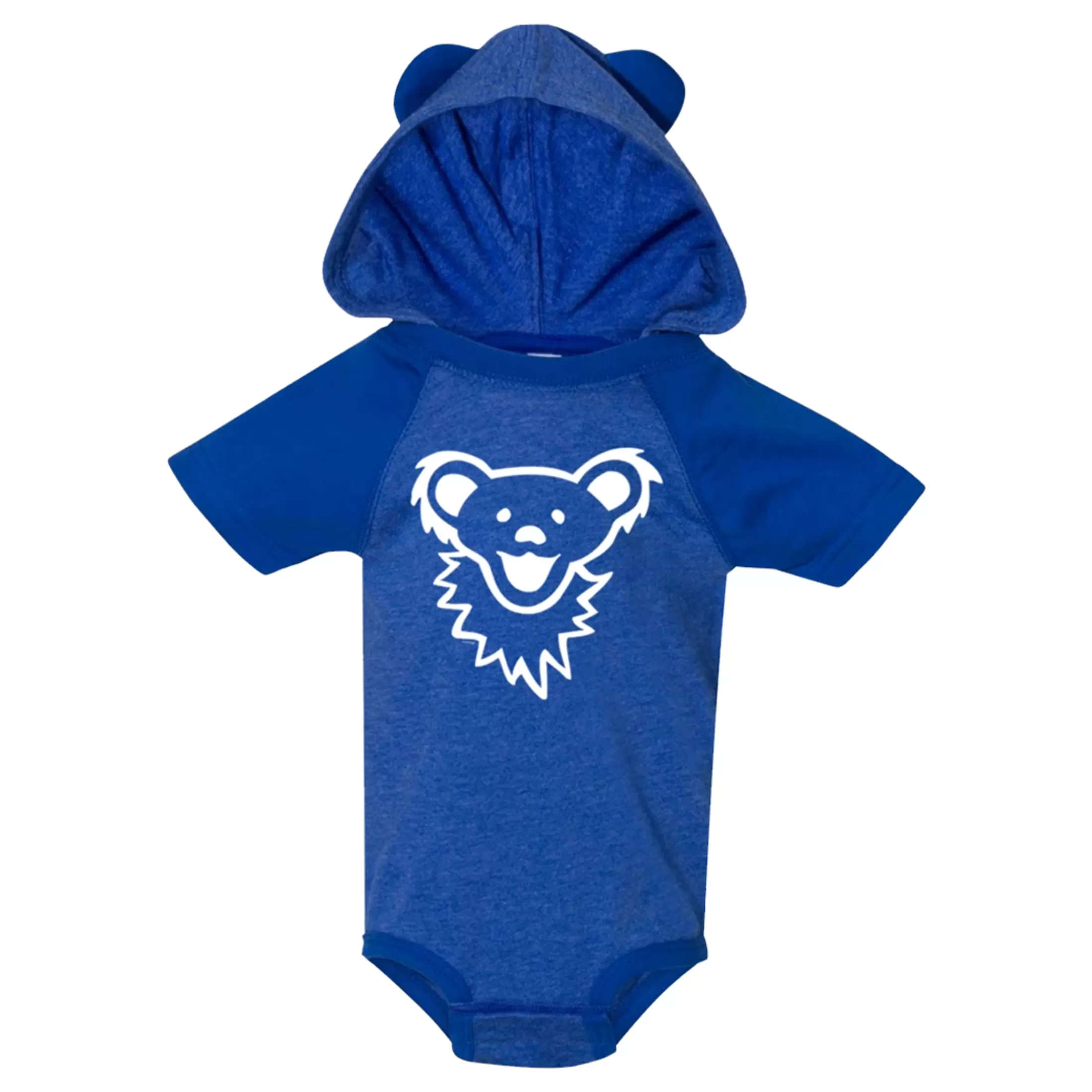 Onesies | Grateful Dead<Liquid Blue GD Bearface Hooded Blue Onesie