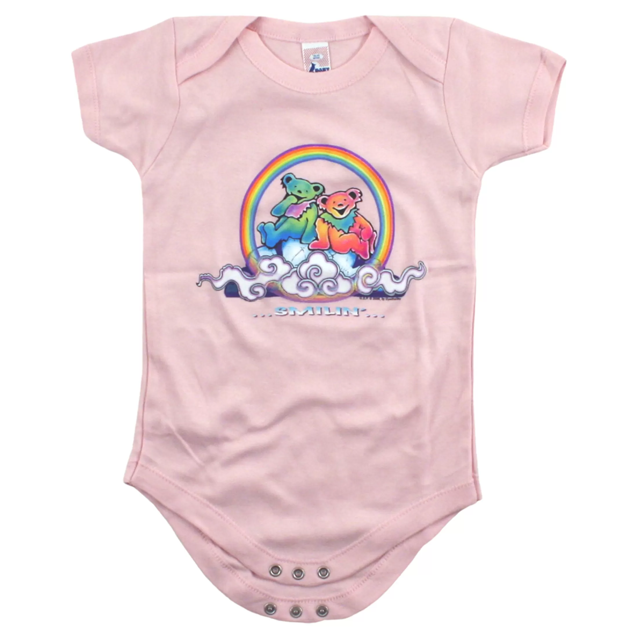 Onesies | Grateful Dead<Liquid Blue GD Bears Cloud Pink Onesie