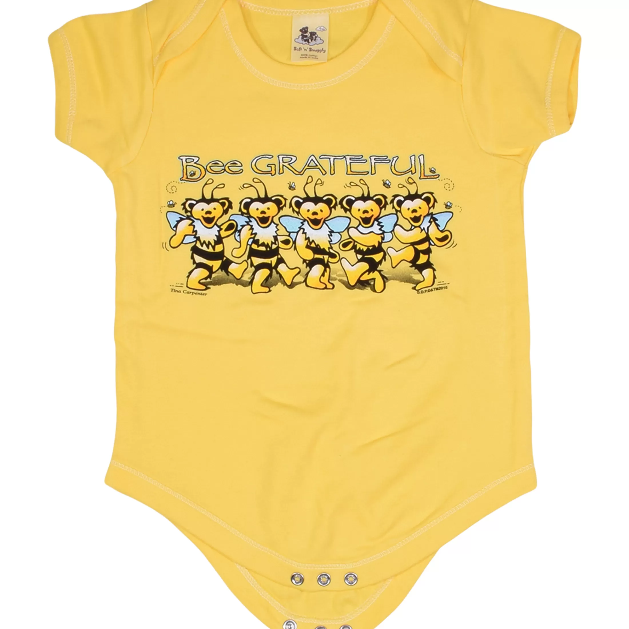 Onesies | Grateful Dead<Liquid Blue GD Bee Grateful Yellow Onesie