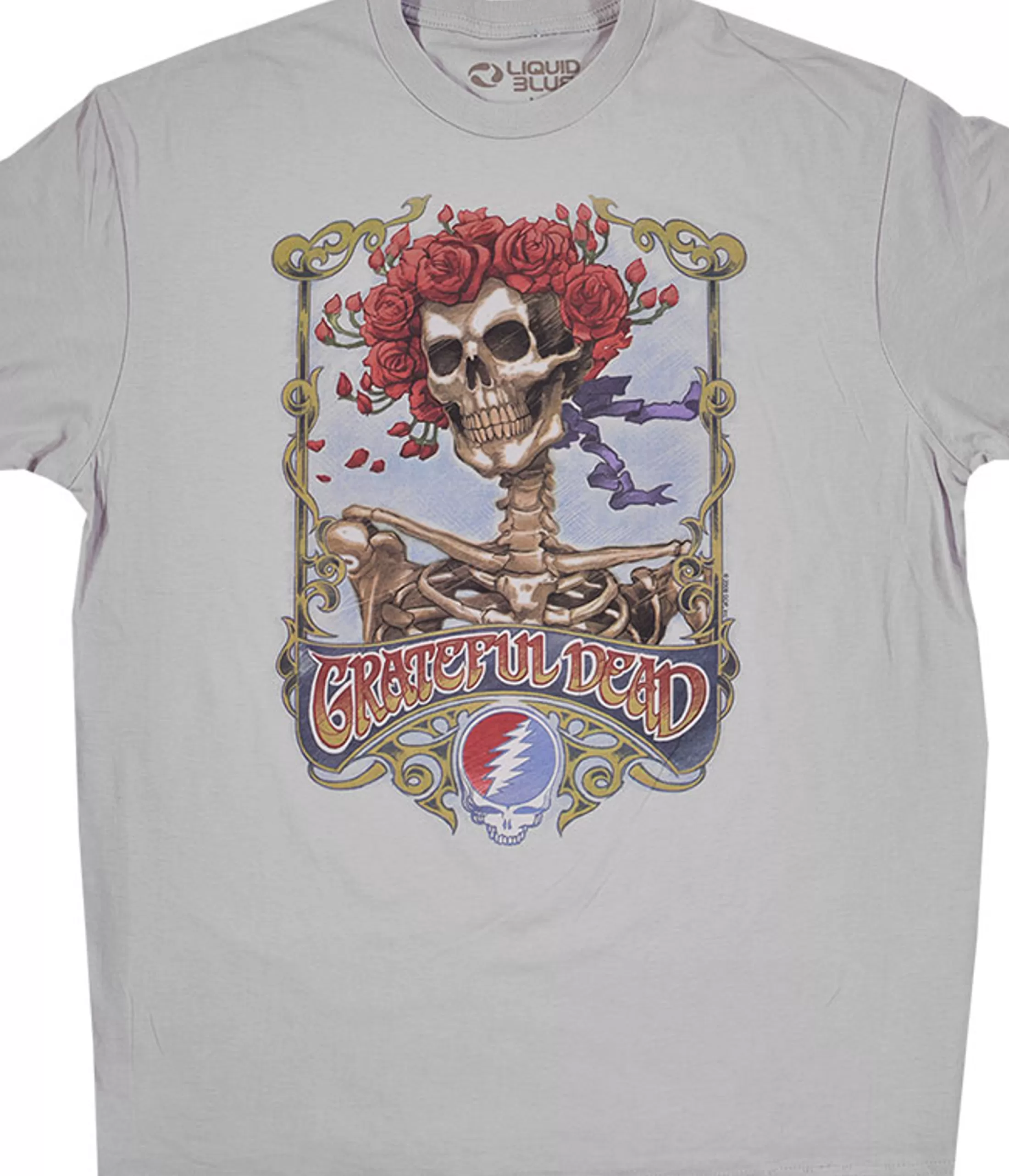 Athletic T-Shirt | Grateful Dead<Liquid Blue GD Bertha Athletic Grey T-Shirt