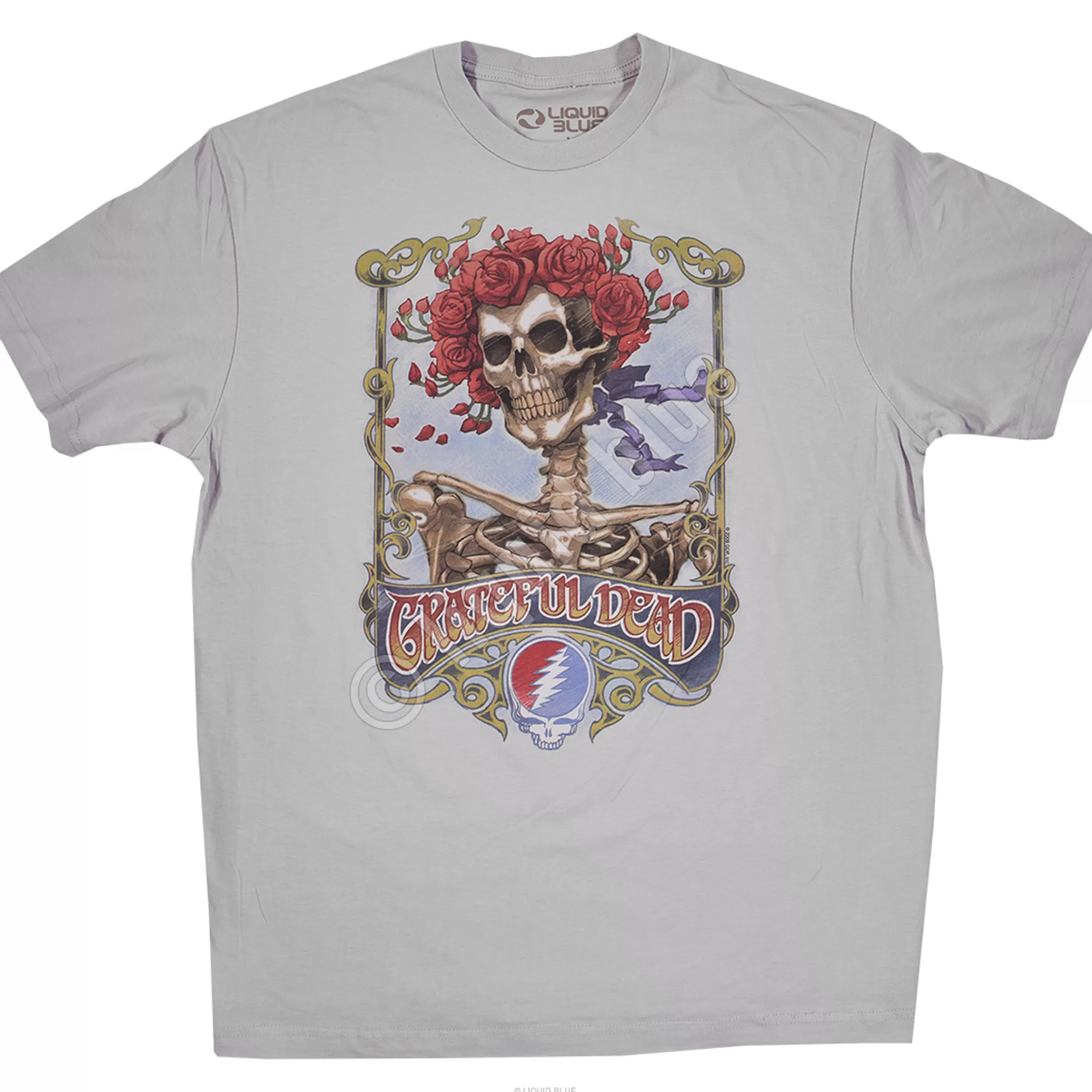 Athletic T-Shirt | Grateful Dead<Liquid Blue GD Bertha Athletic Grey T-Shirt